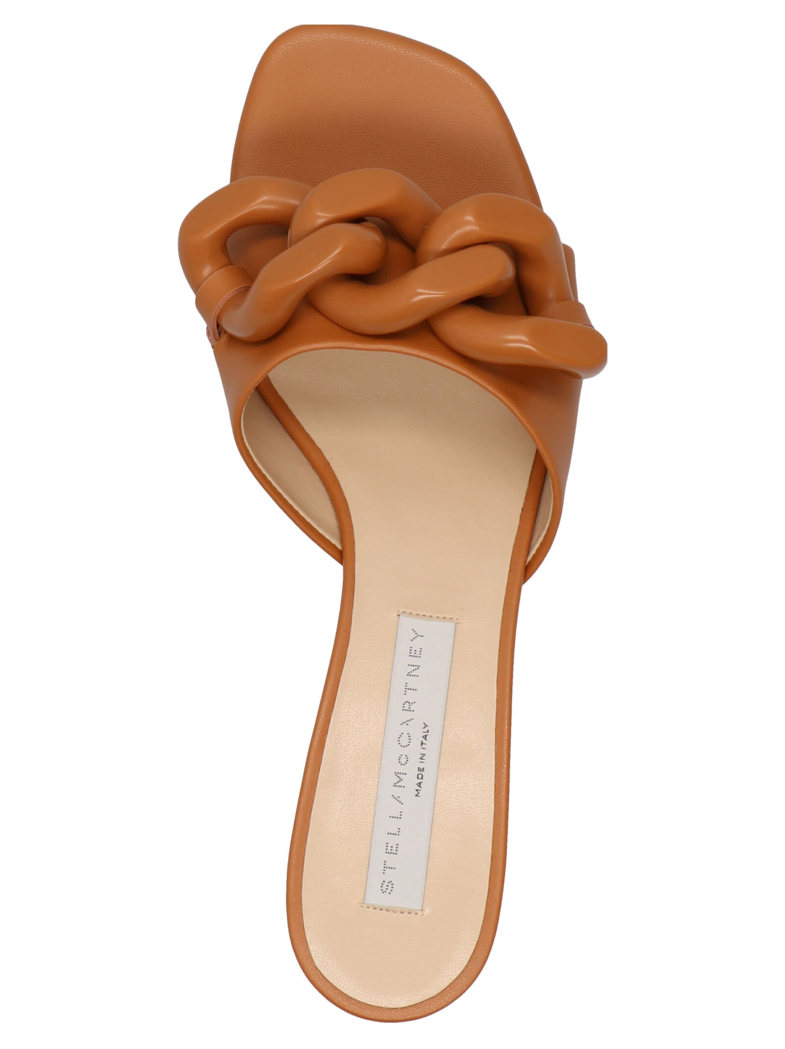 Shop Stella Mccartney Falabella Sandals In Brown