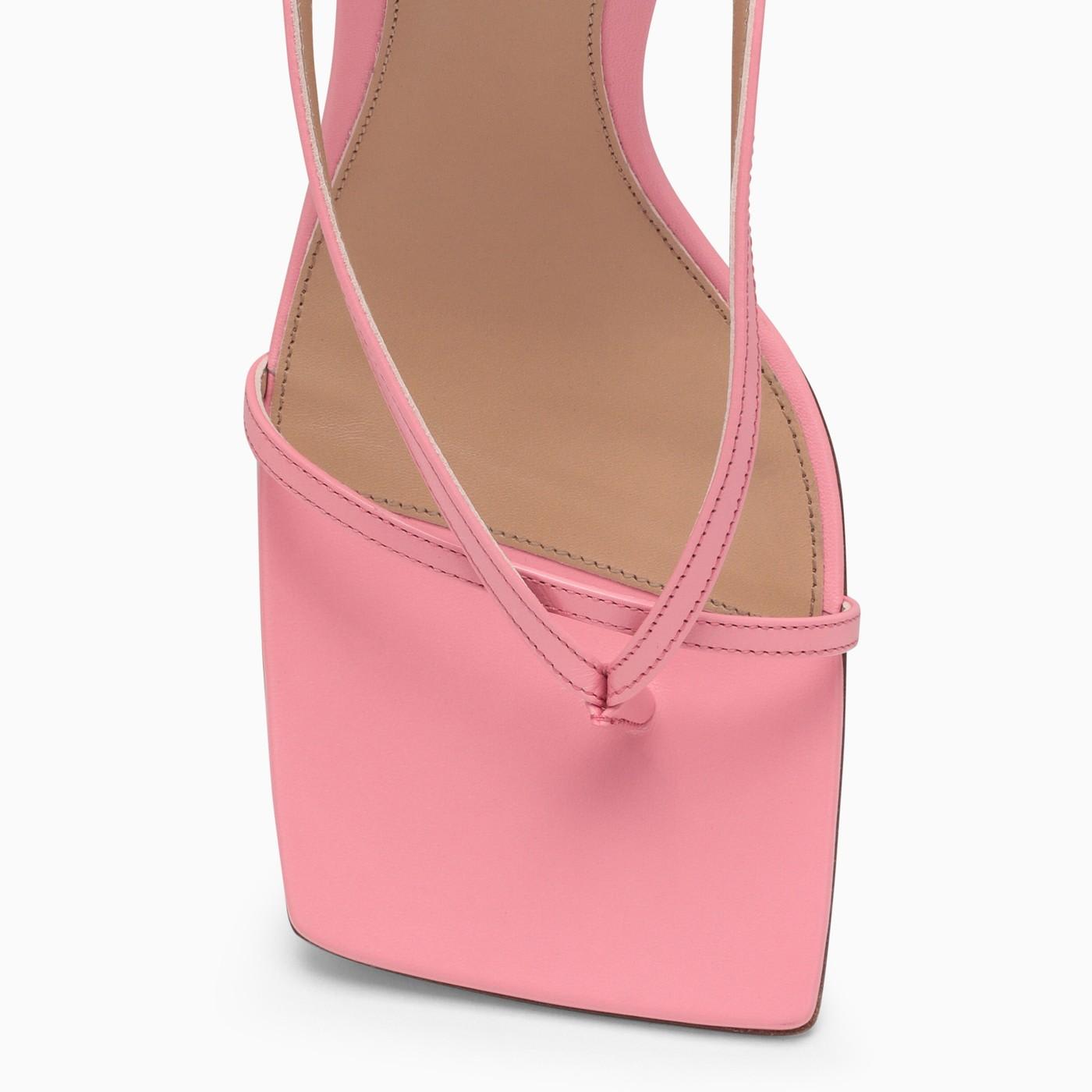 Bottega Veneta Leather Sandals With Straps 10 Cm In 5593