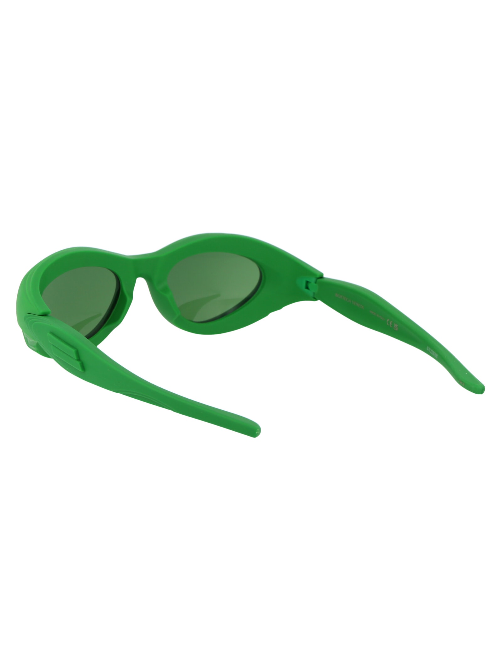 Shop Bottega Veneta Bv1162s Sunglasses In 002 Green Green Green