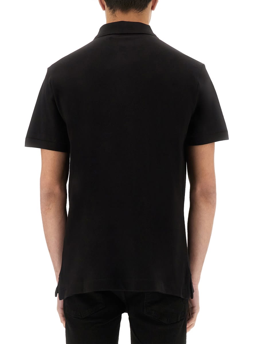 Shop Versace Jeans Couture Polo In Black