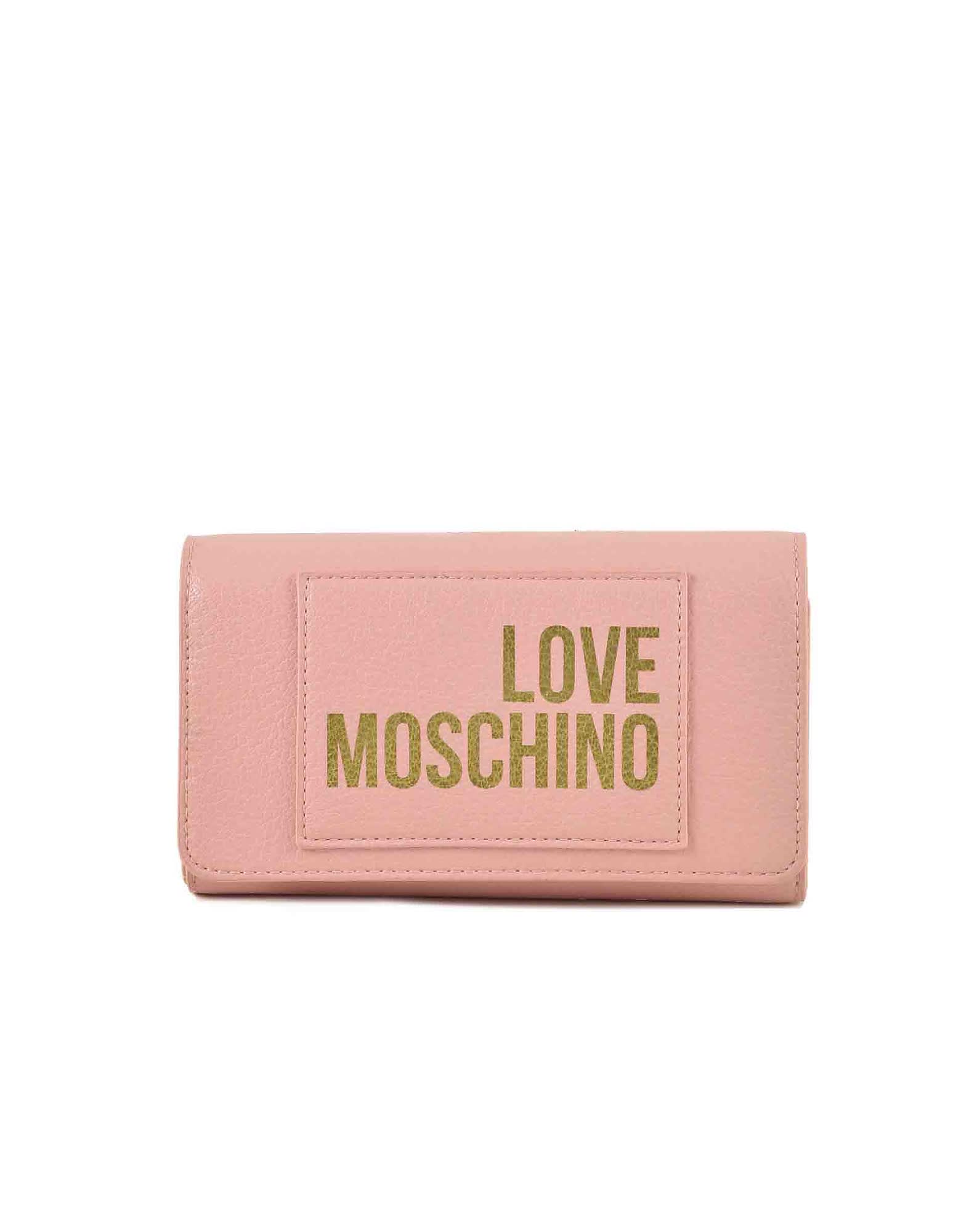 Love Moschino Womens Pink Wallet