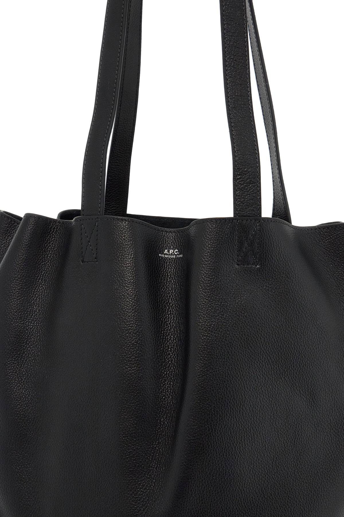 Shop Apc Maiko Cabas Shoulder Bag In Black