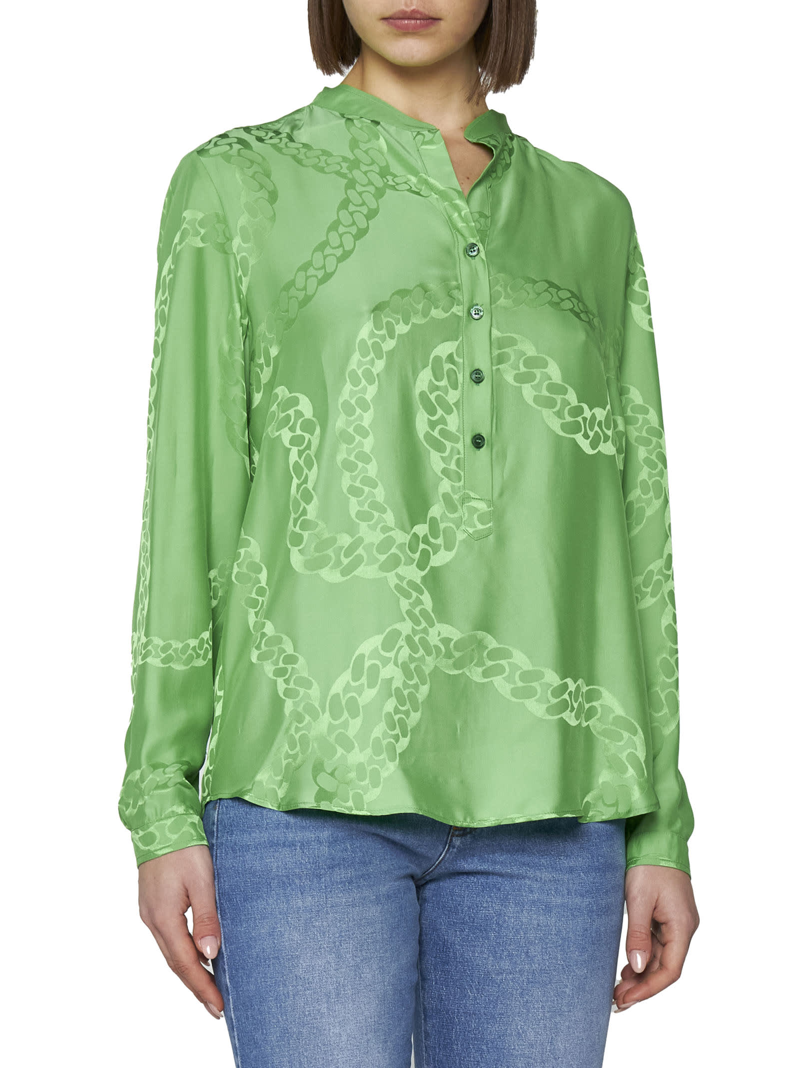 Stella Mccartney Shirt In Green Viscose In Green