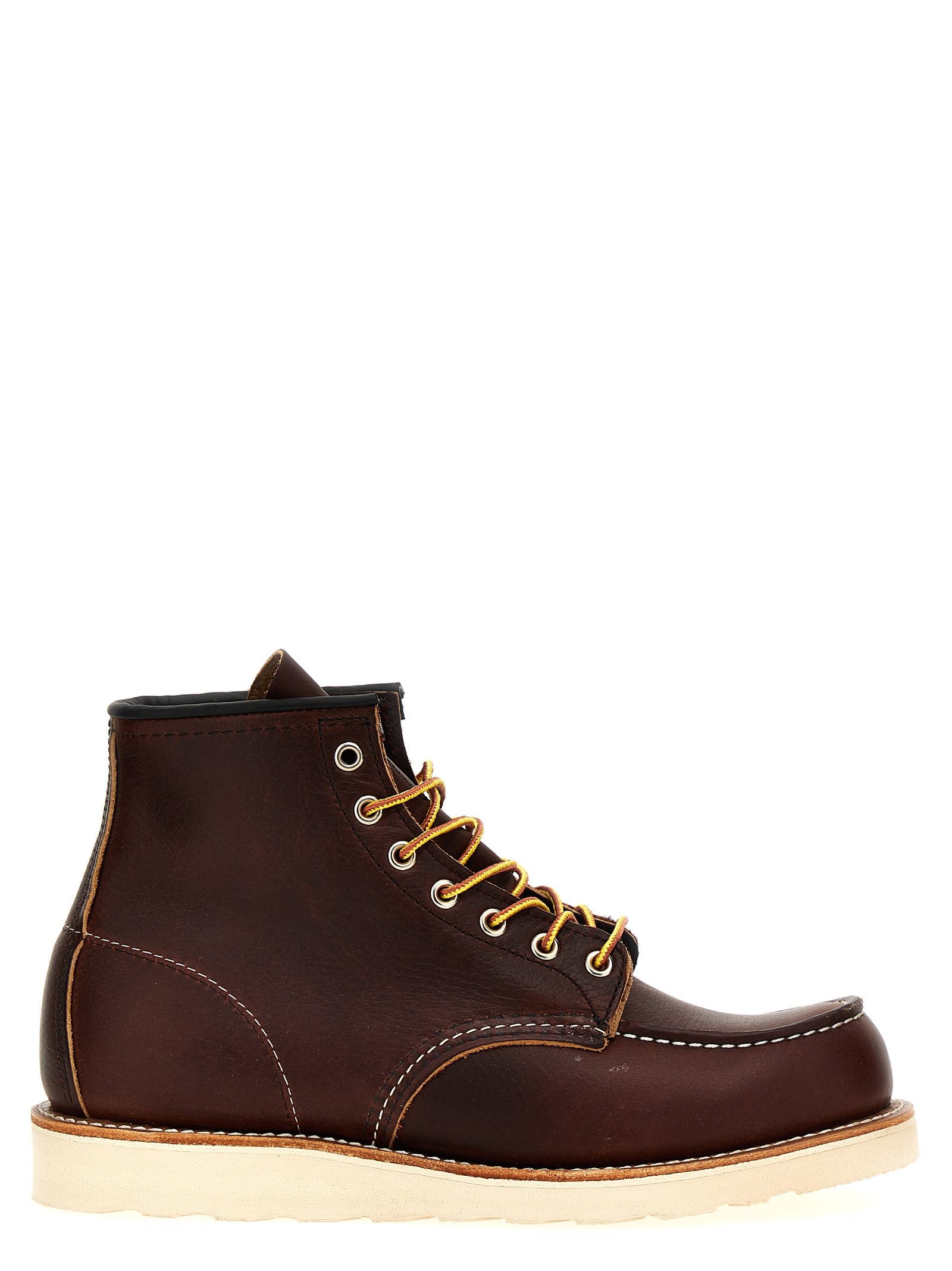 Shop Red Wing Classic Moc Ankle Boots In Brown