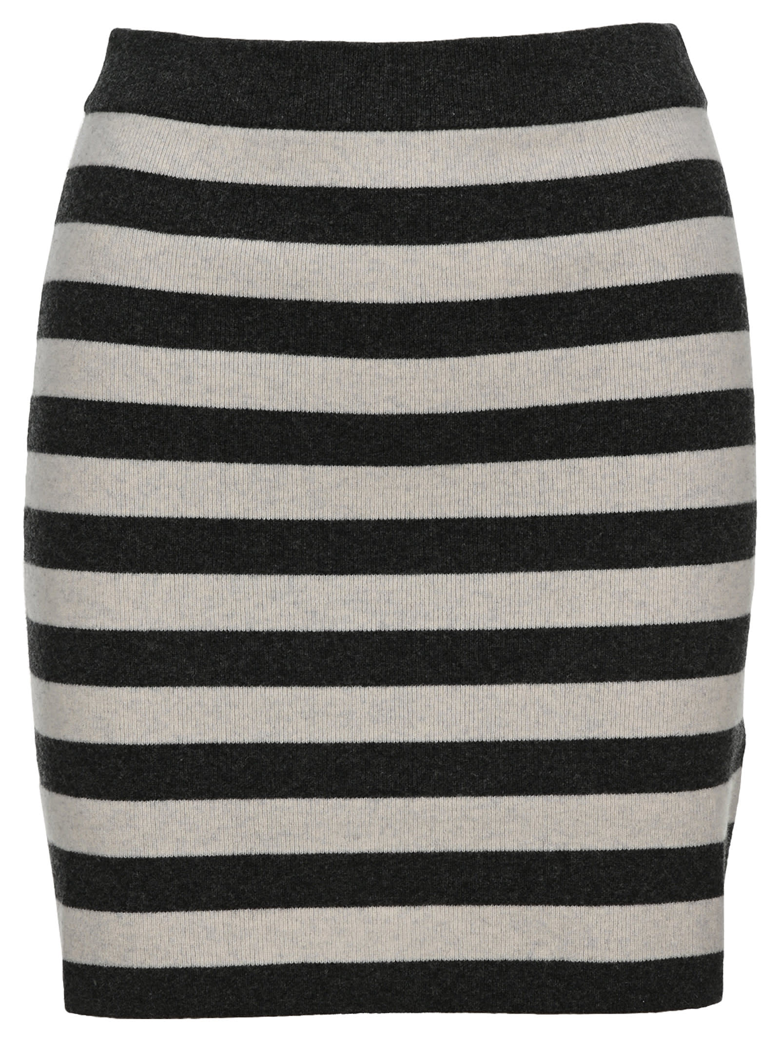 Kenzo Knitted Striped High-waisted Skirt