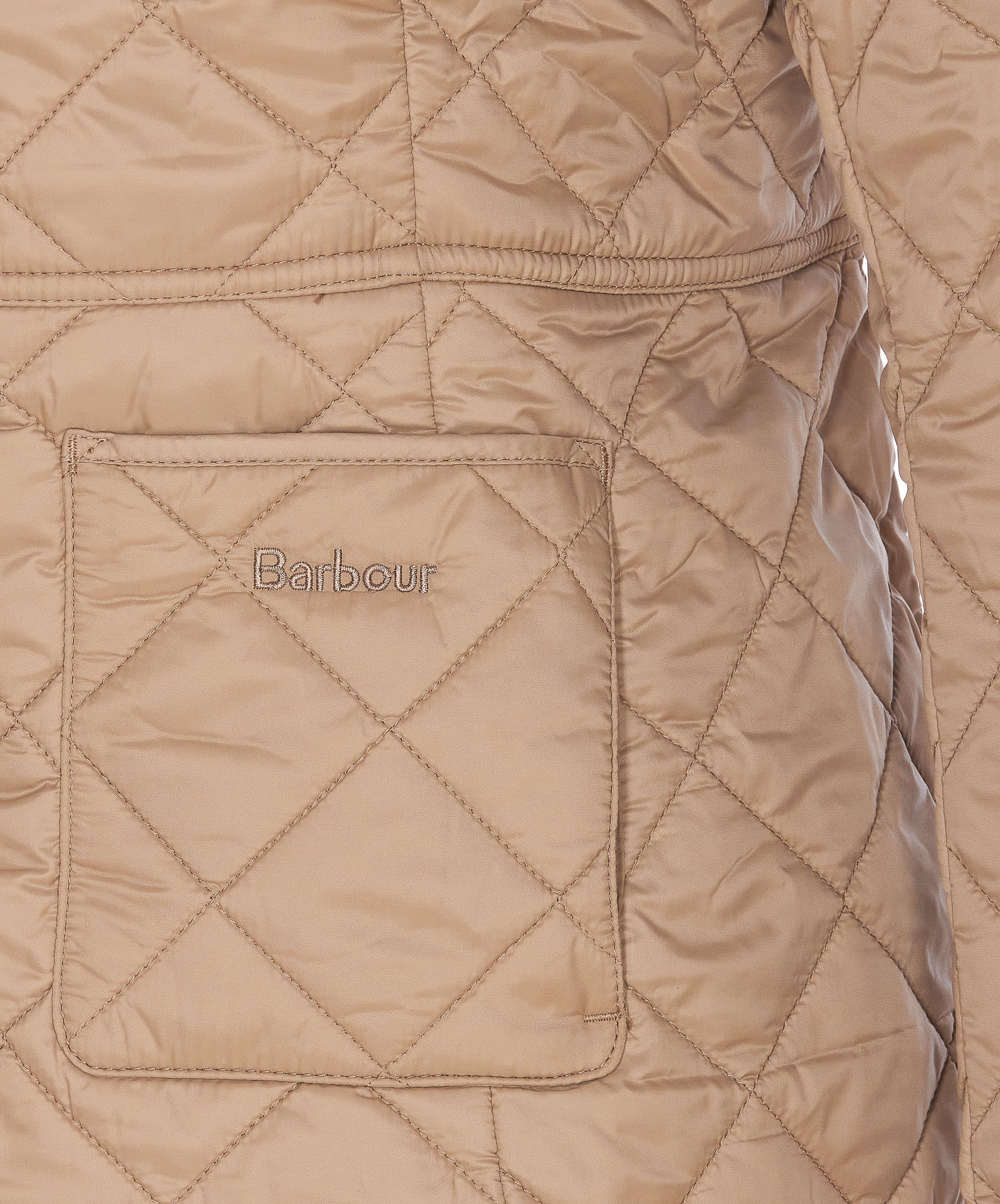 Barbour Deveron Quilted Jacket In Brown