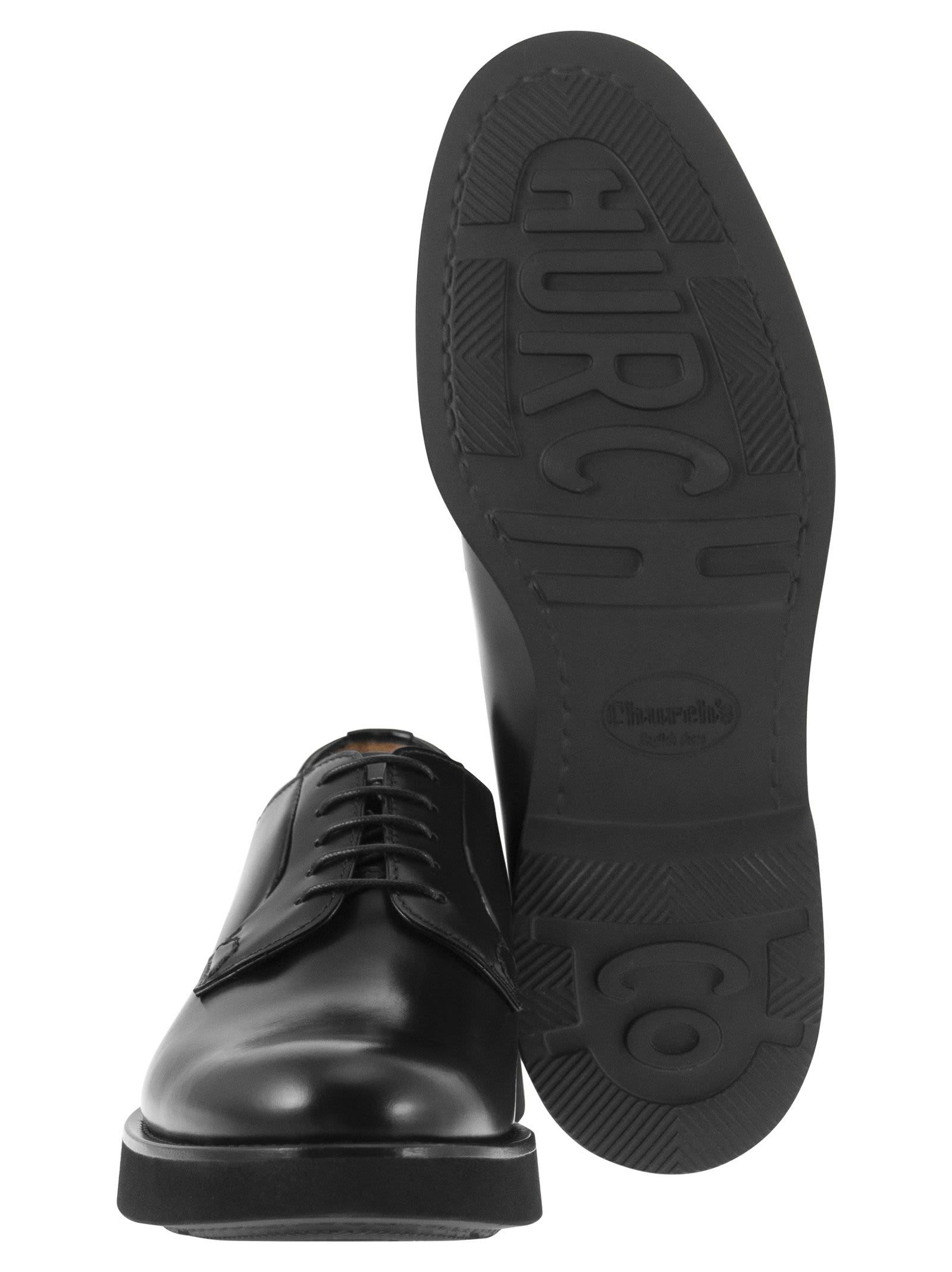 Church's Black Leather Oxfords And Derbies In Black