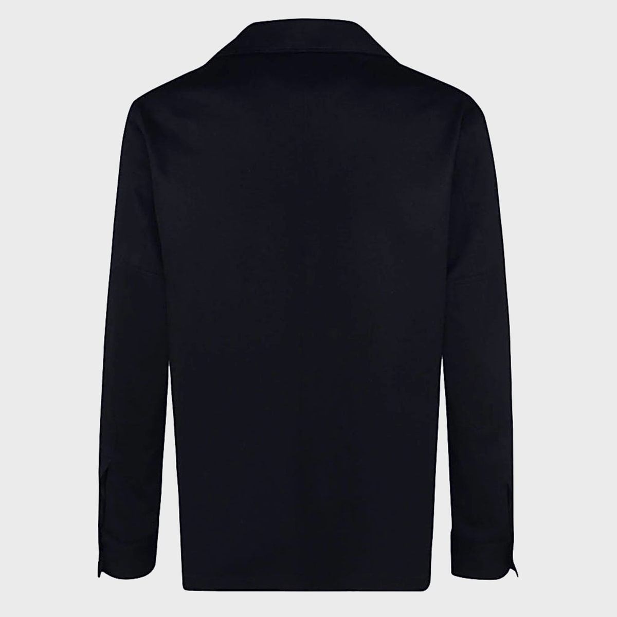 Zegna Dark Blue Wool Casual Jacket In Blue