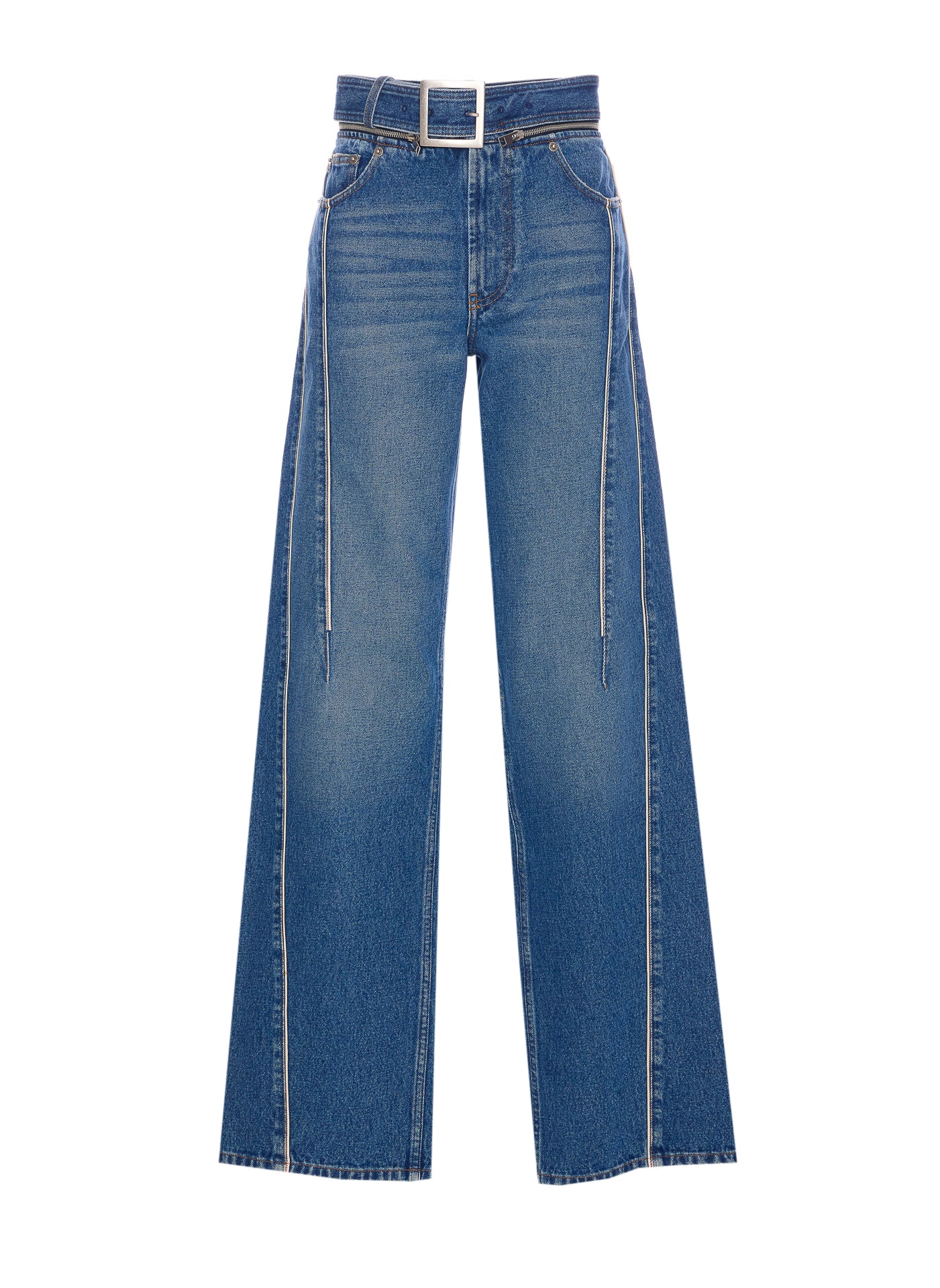 JEAN PAUL GAULTIER THE BELTED DENIM JEANS