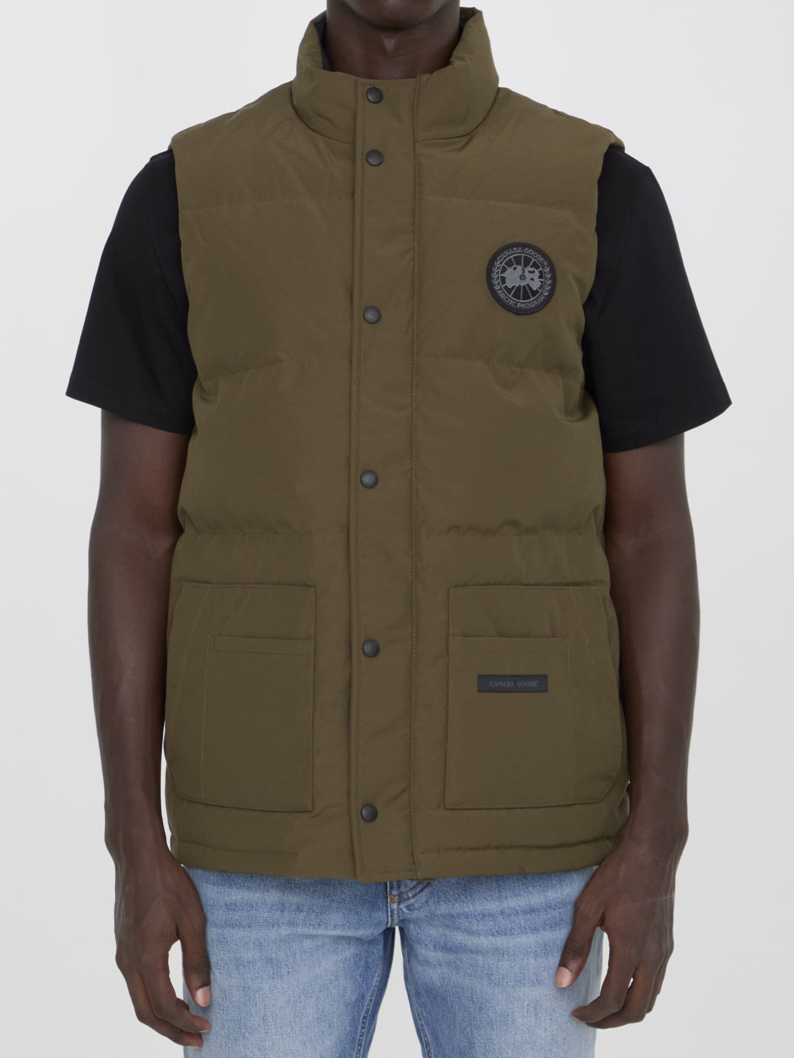 Shop Canada Goose Freestyle Crew Vest In Green