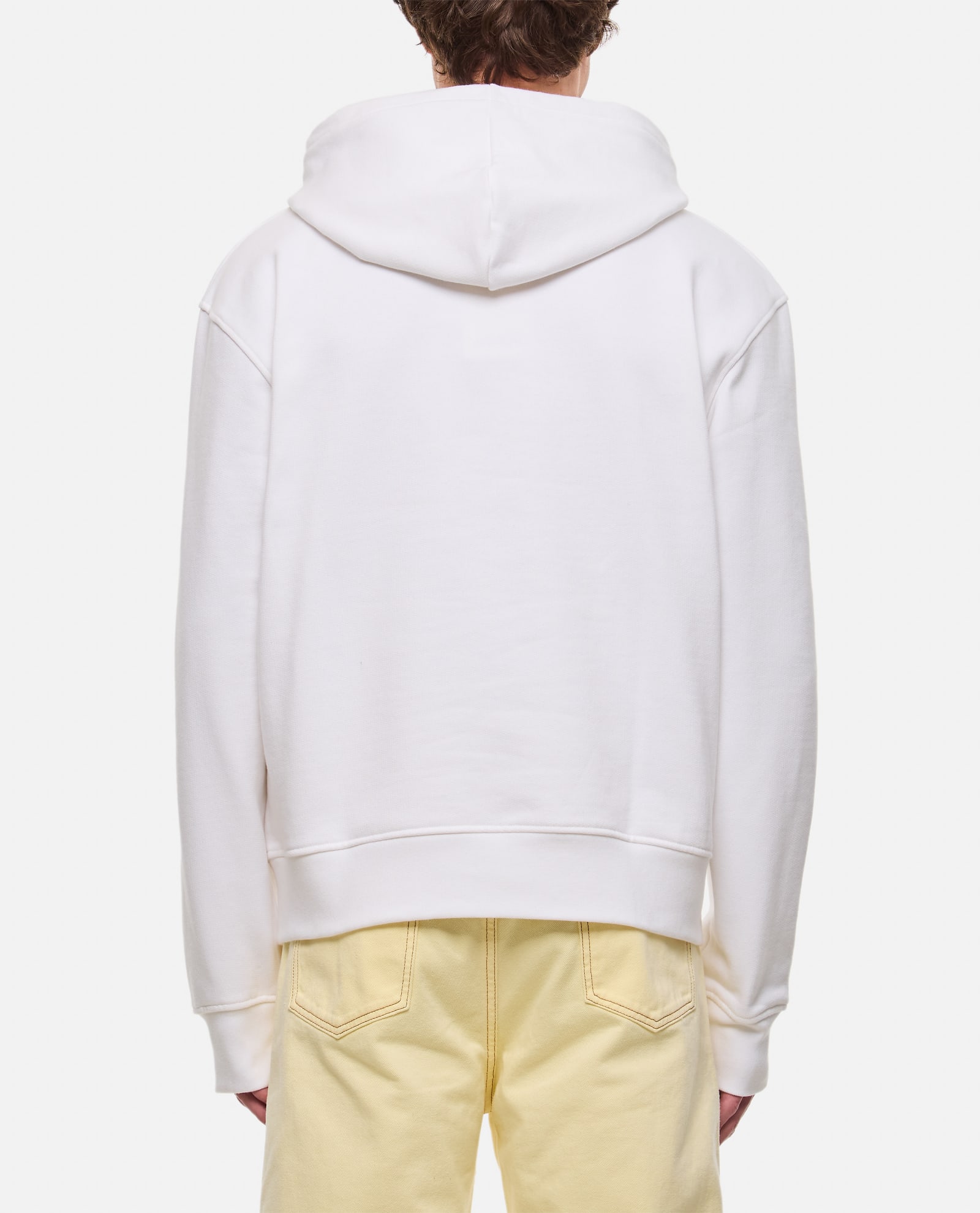Shop Jacquemus Brode Cotton Sweatshirt In White