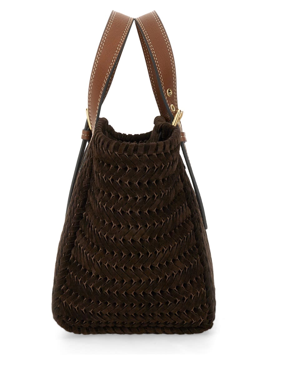 Shop Anya Hindmarch Neeson Tote Bag Small In Brown