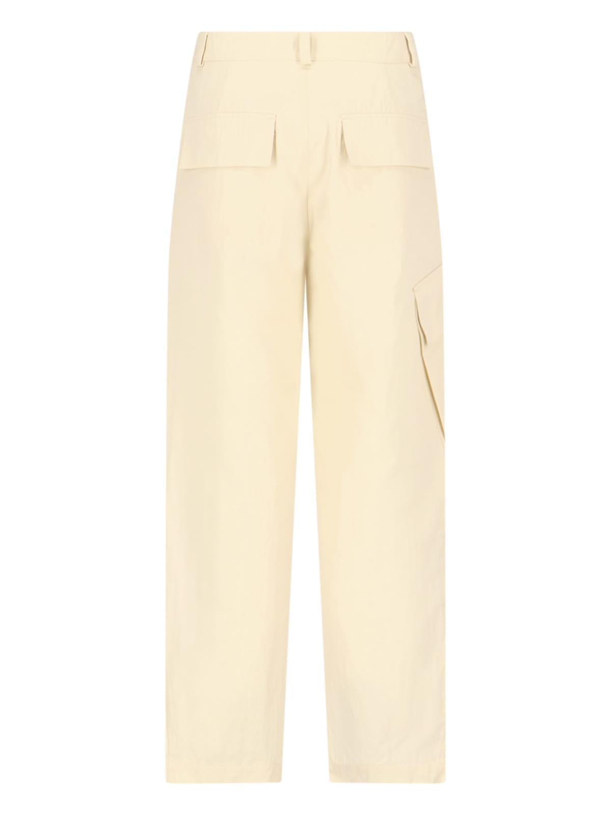 Studio Nicholson Deep Pleat Volume Pant Cream Cotton Volume Pant