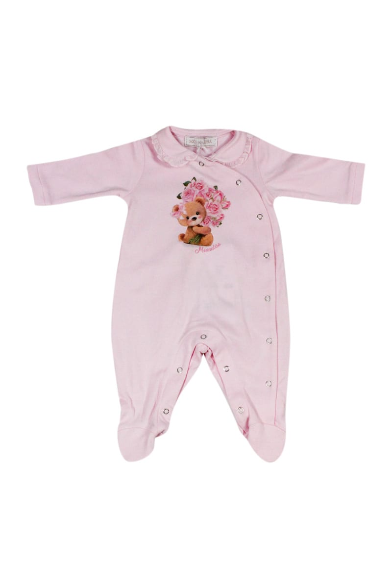 Monnalisa Jumpsuit In Pink
