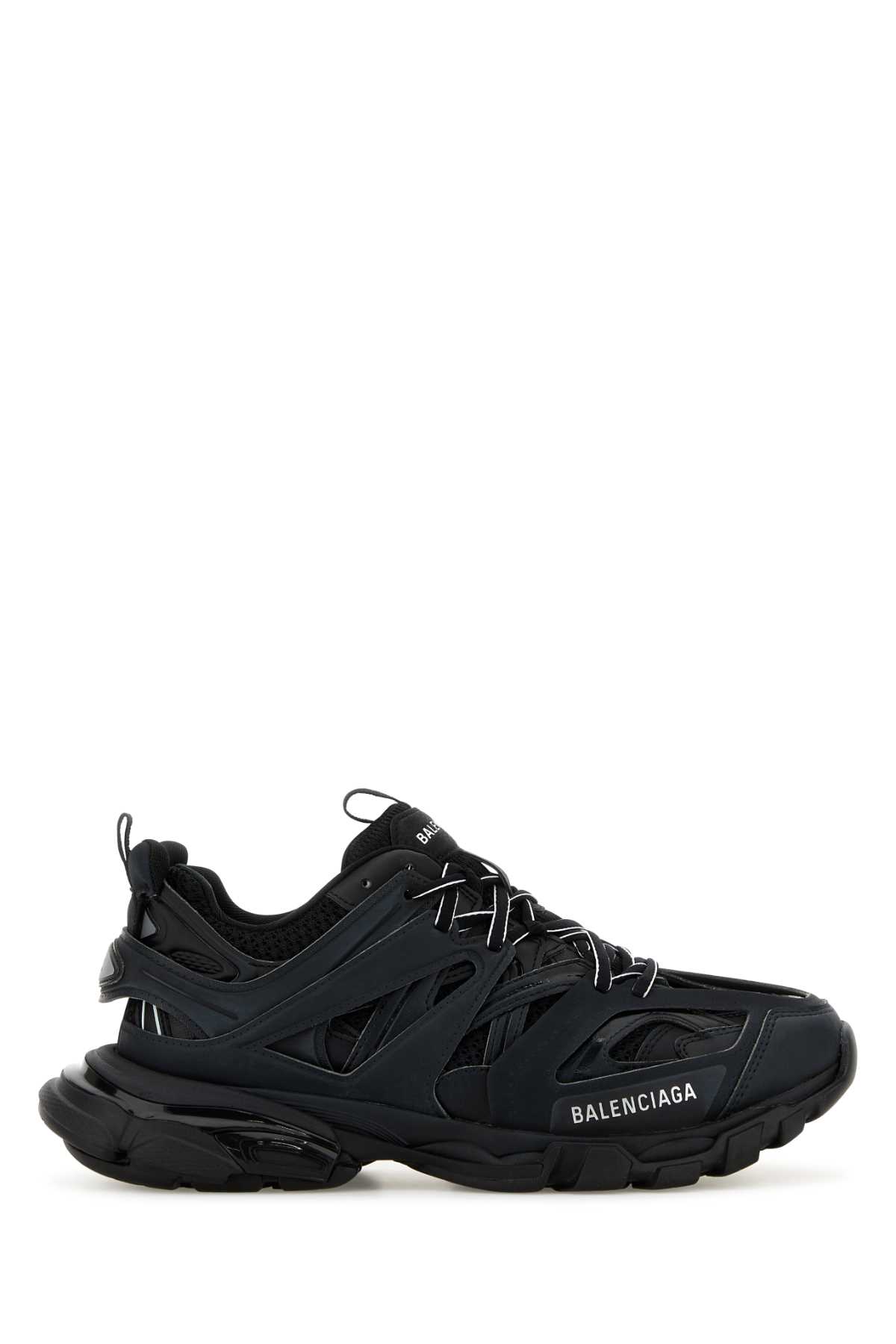 Balenciaga Black Track Sneakers In Black