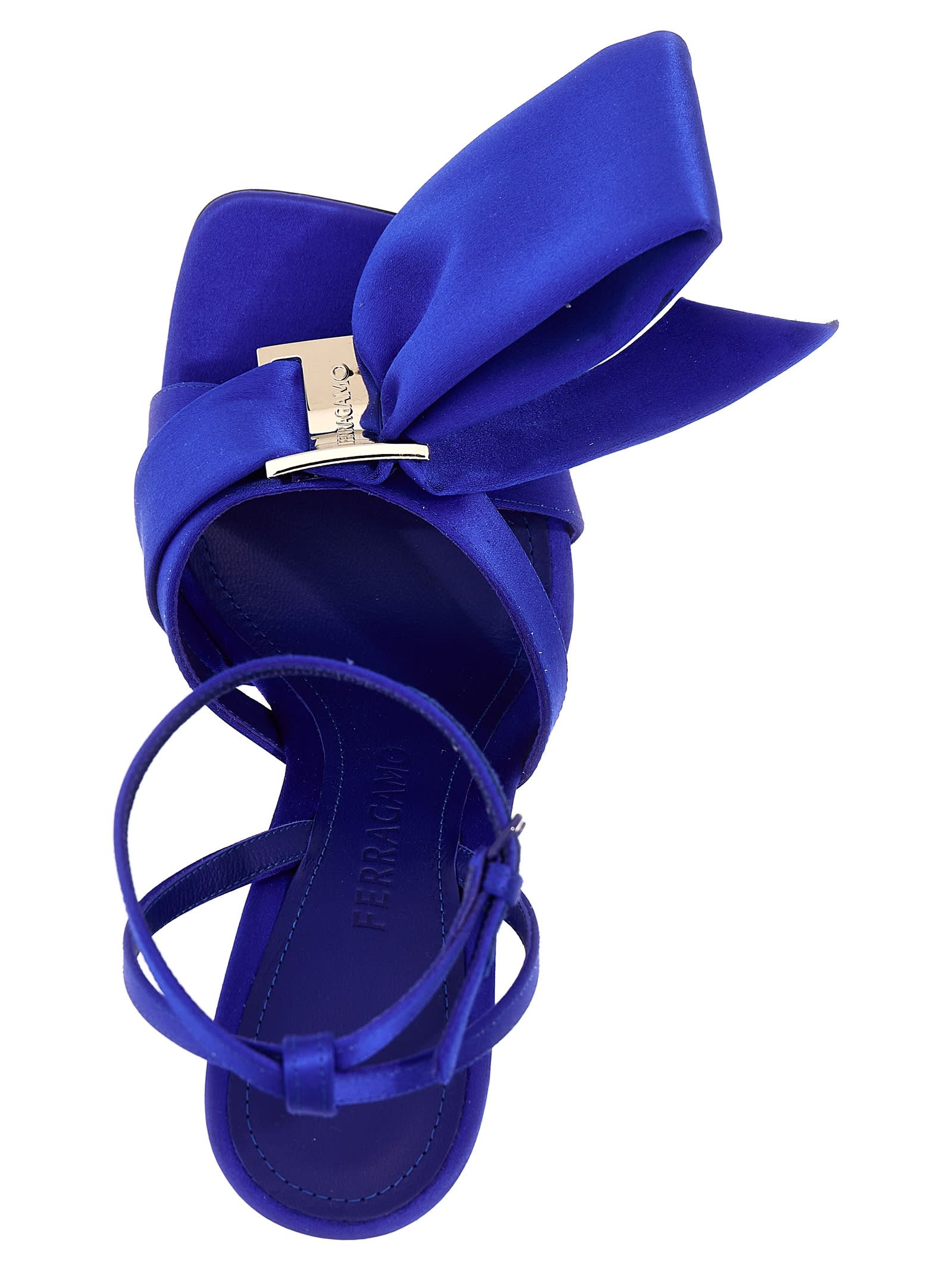 Shop Ferragamo Helena Sandals In Blue