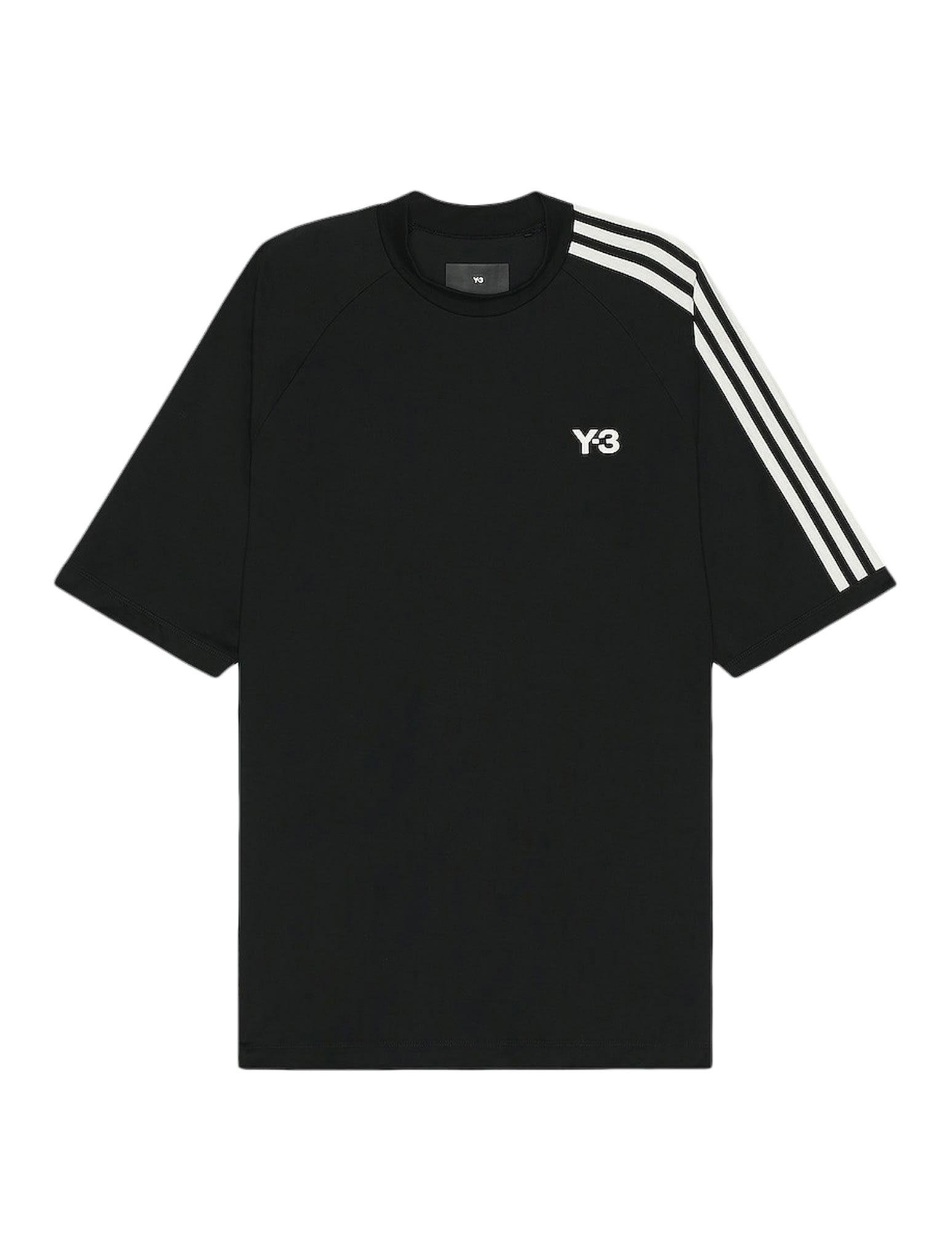 Y-3 3 Stripe Tee In Black White | ModeSens