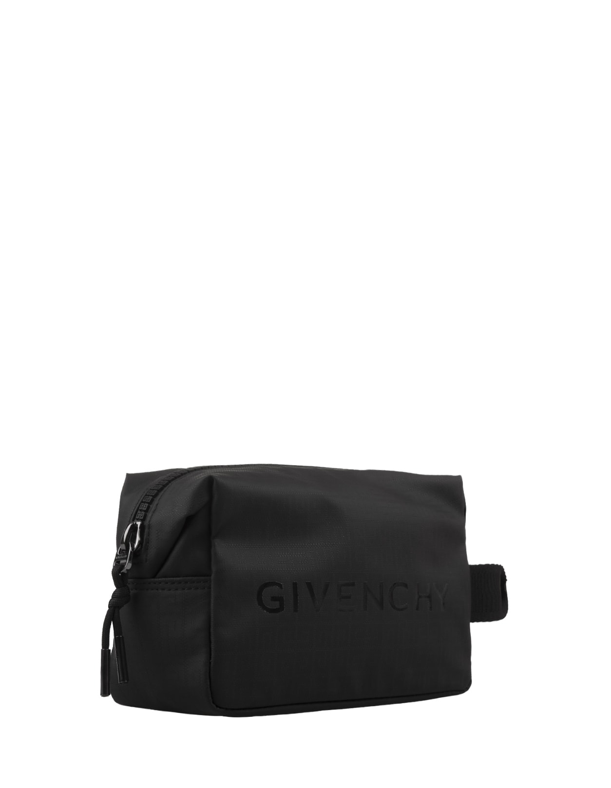 Shop Givenchy G-zip Beauty Case In Black 4g Nylon