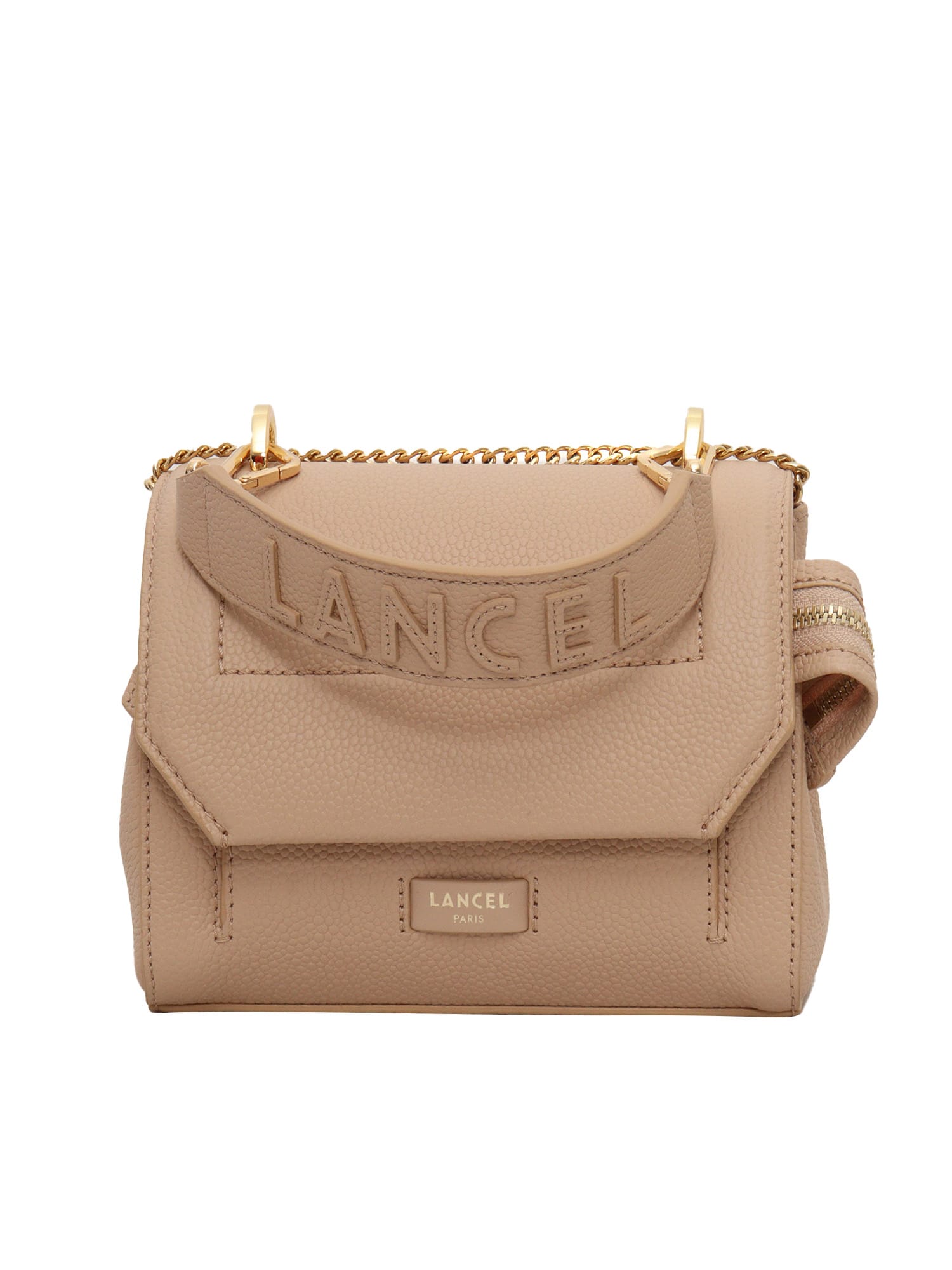 Lancel S Flap Bag In Sand