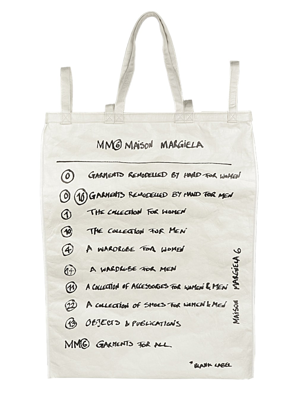 MM6 Maison Margiela Borsa Shopping Papyrus New Berlin Zipped Large