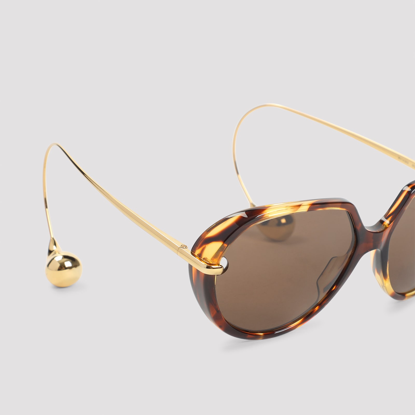 Bottega Veneta Bv1436s Round Frame Sunglasses
