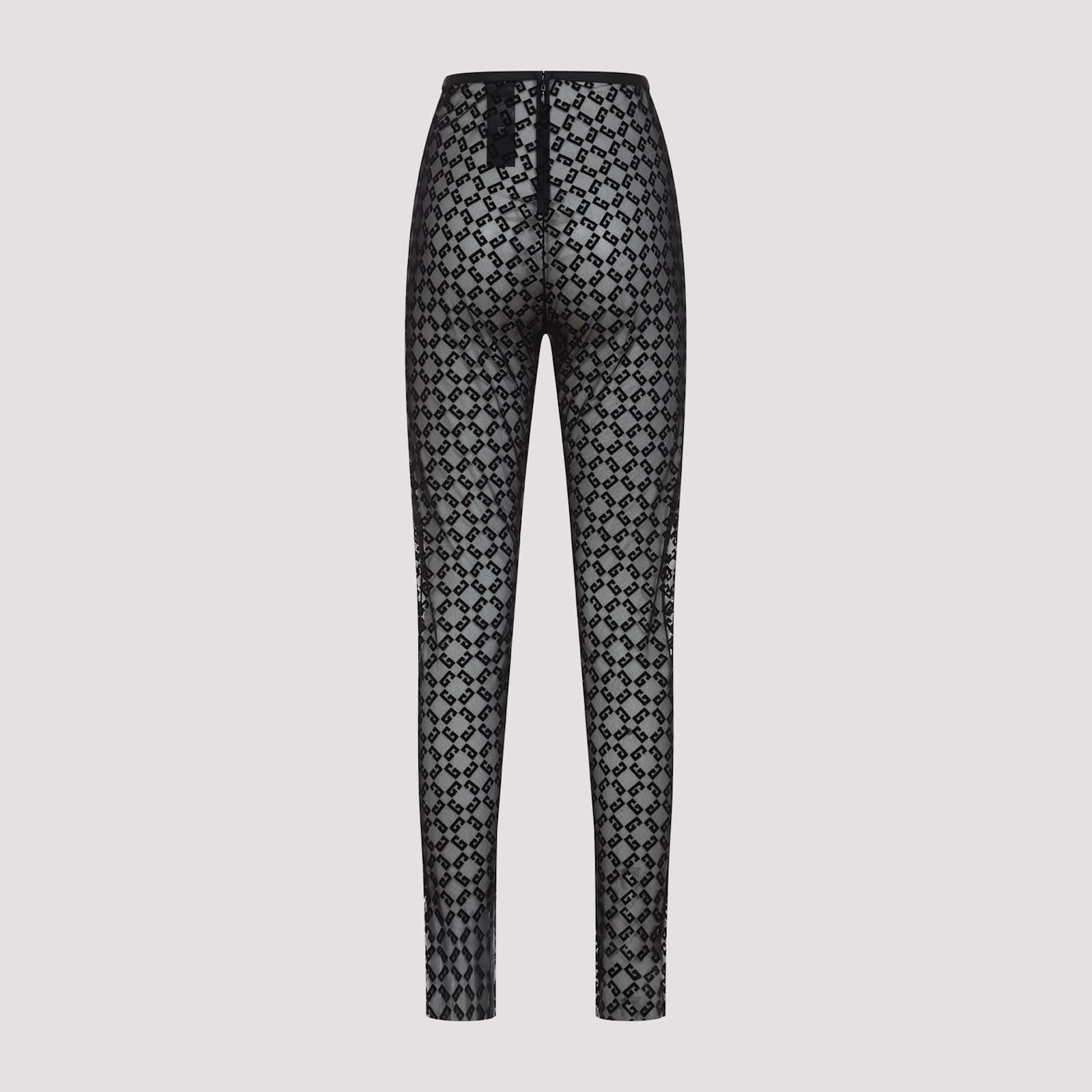 Givenchy Fitted Leggings With Distinctive Pattern And High Waistband In Black