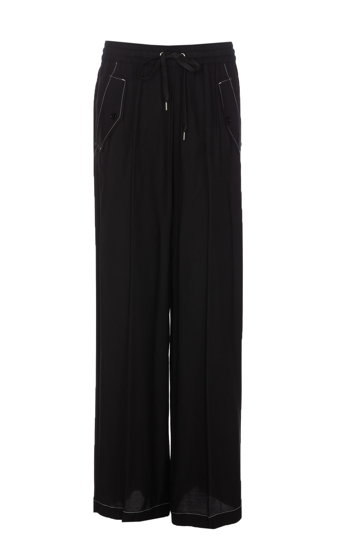 Wide Twill Trousers