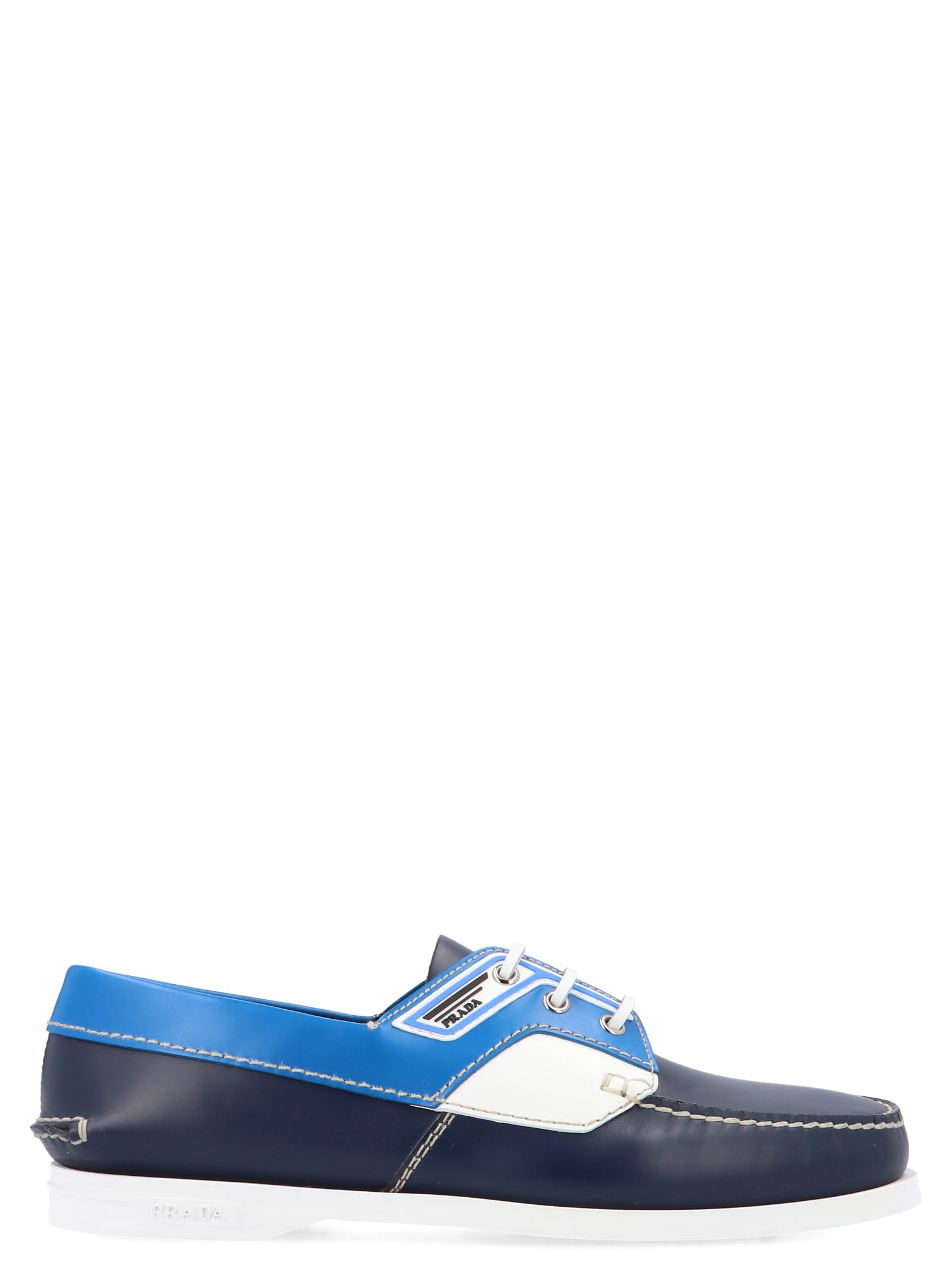 Prada Prada Boat Shoes Blue 10839378 Italist