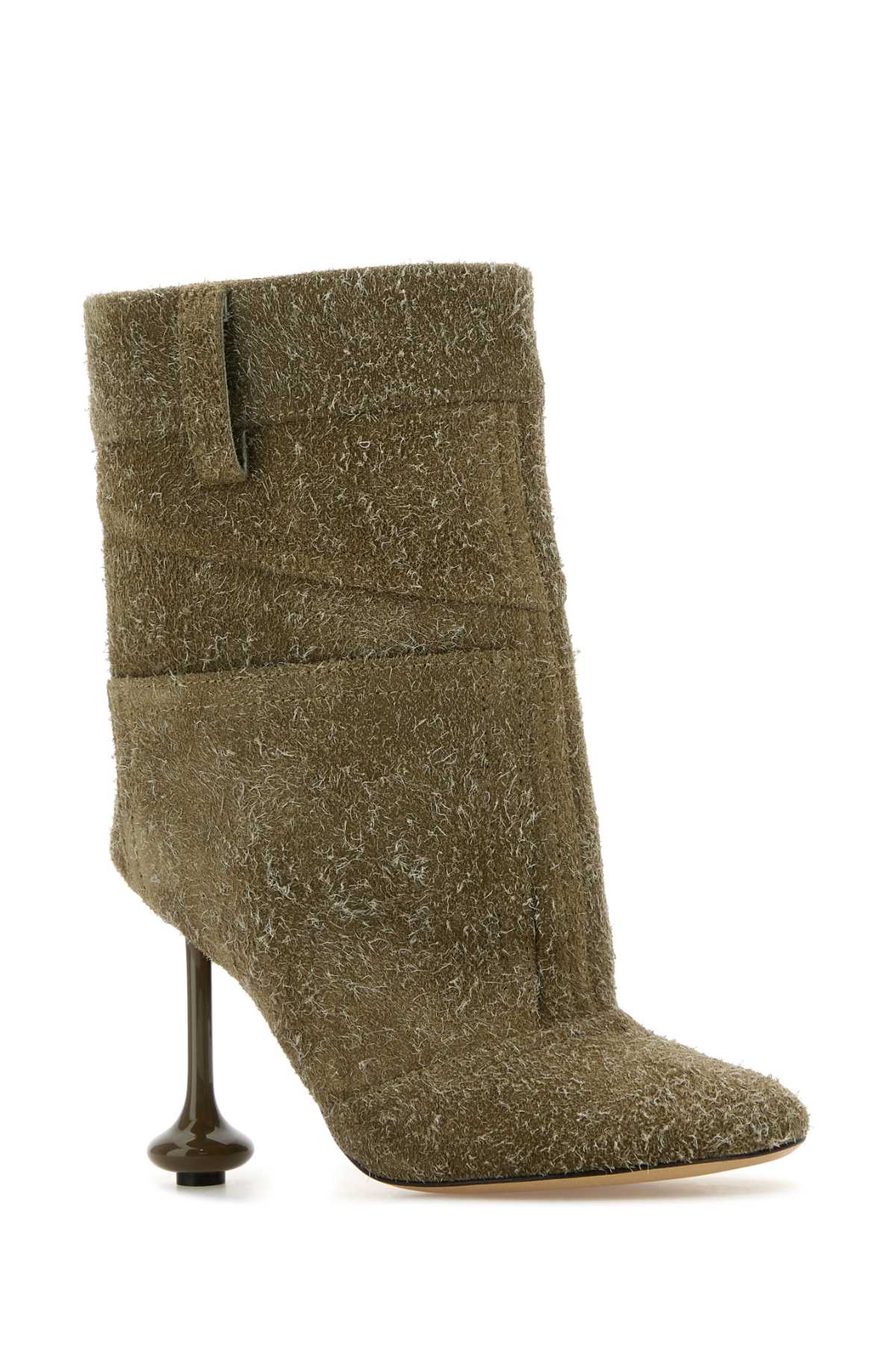 Loewe Stivaletti Toy Panta In Pelle Scamosciata Kaki Donna In Khakigreen
