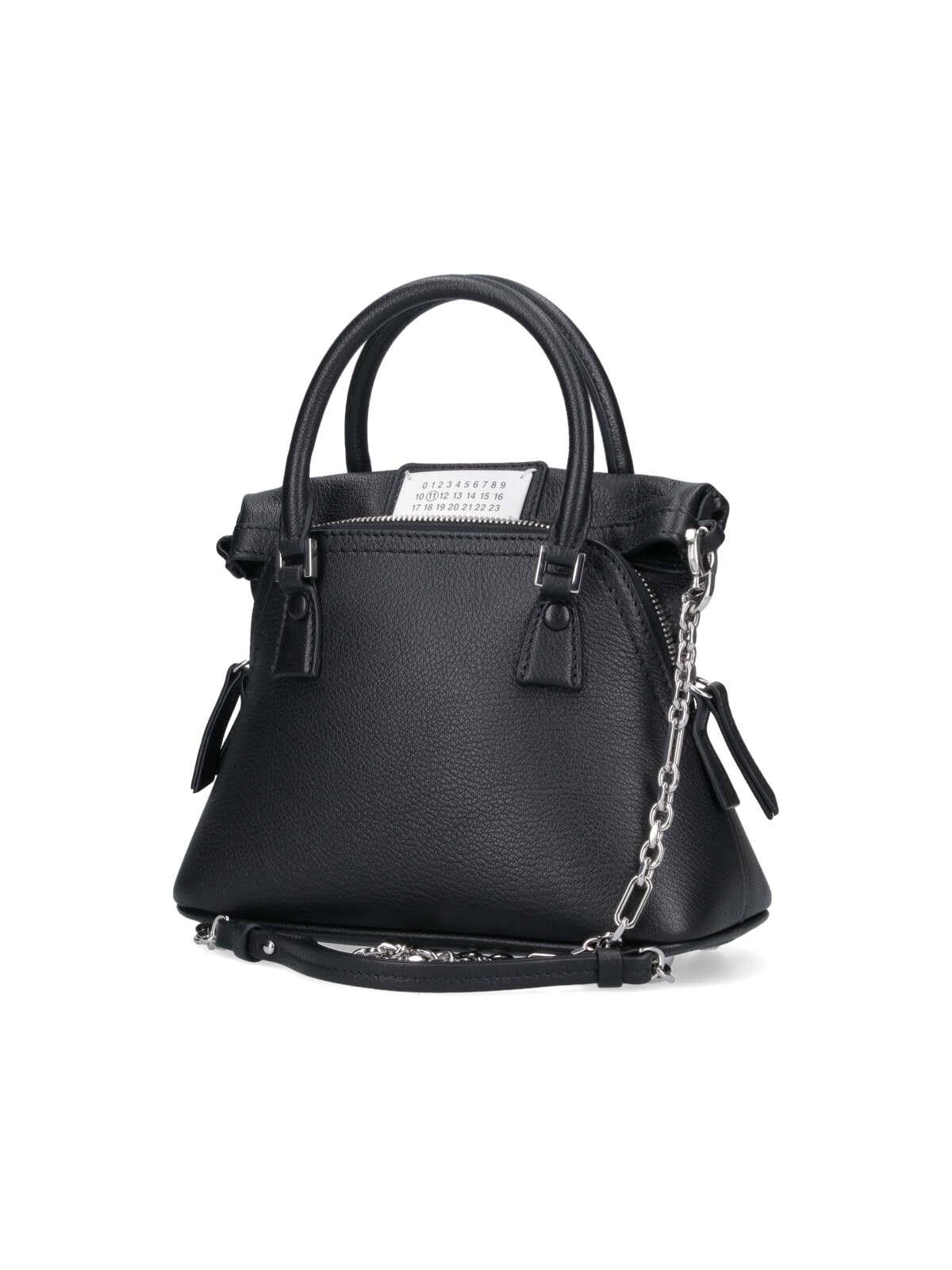 Shop Maison Margiela Micro Bag 5ac Classique In Nero