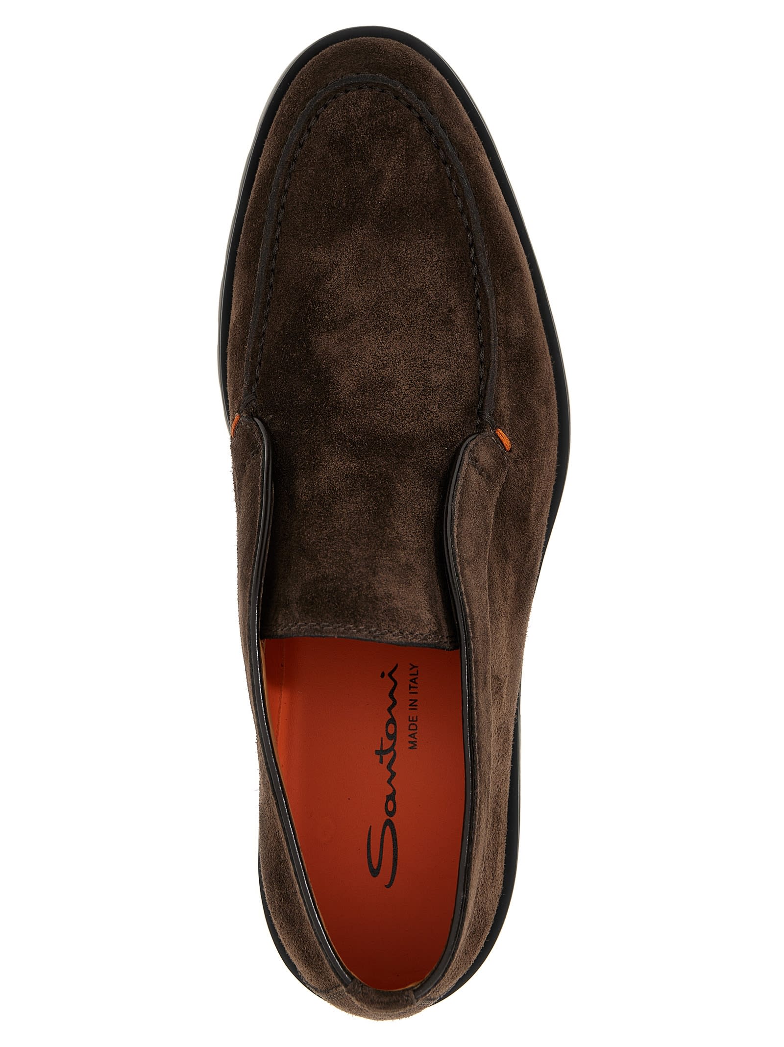 Santoni Tonal Sole Ankle Boots In Brown