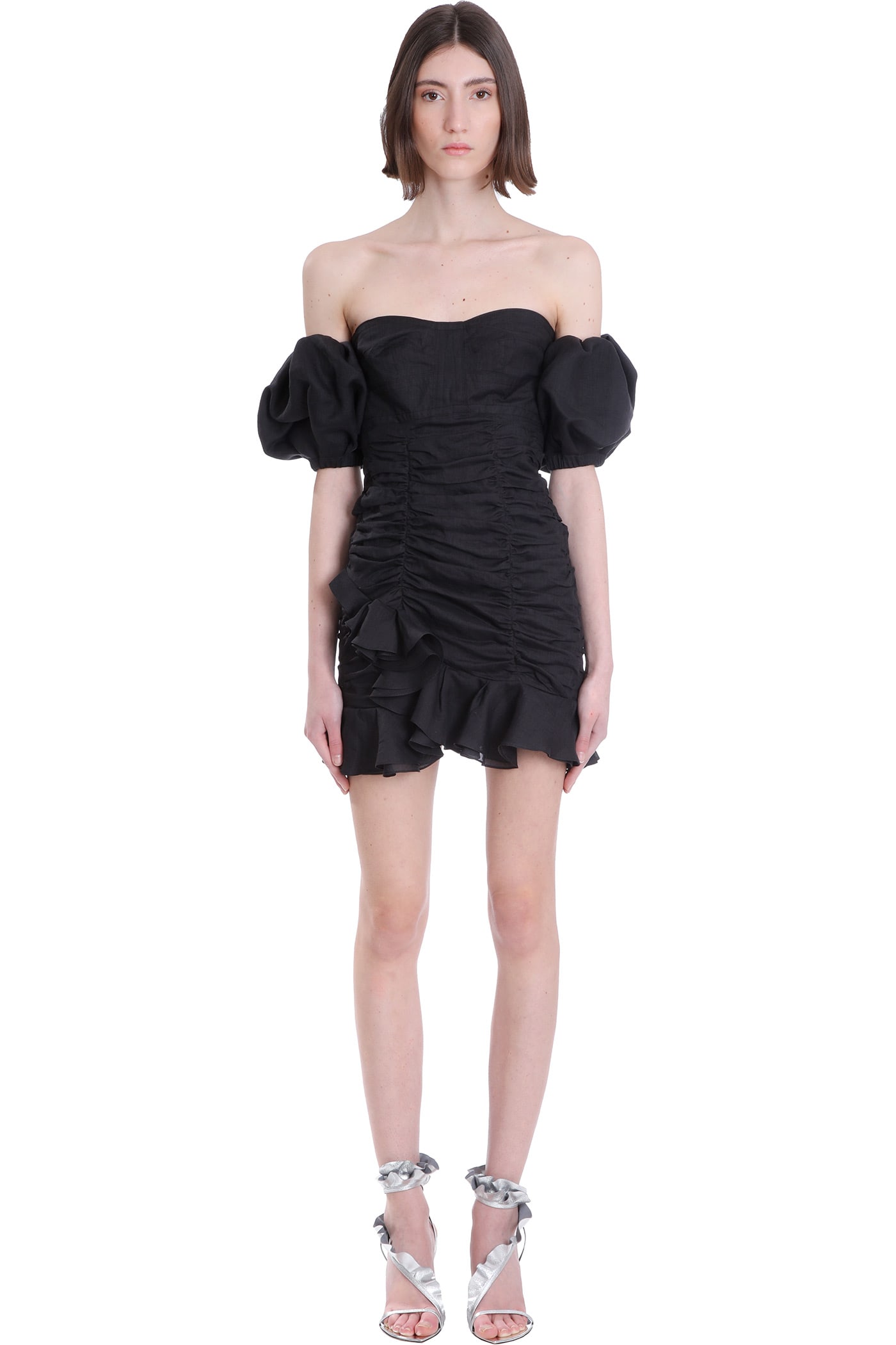 Isabel Marant Jasmine Dress In Black Cotton