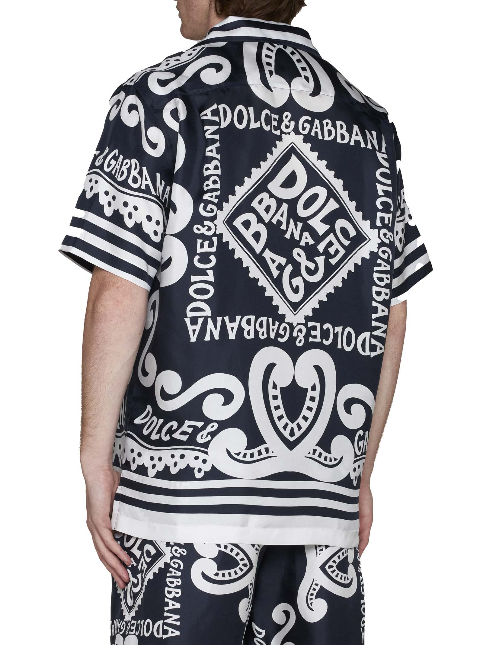 Shop Dolce & Gabbana Shirt In Dg Marina F Blu