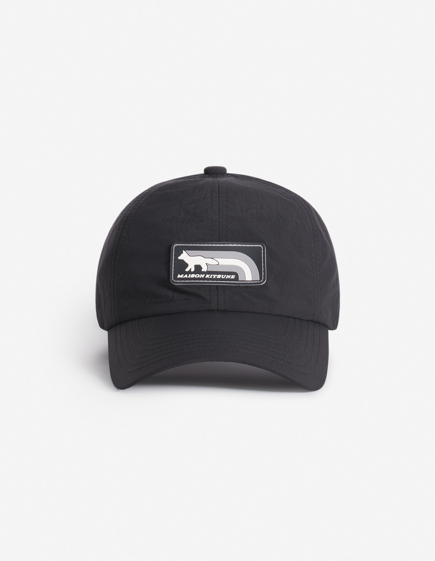 Maison Kitsuné Baseball Cap Casual Curved Brim In Black