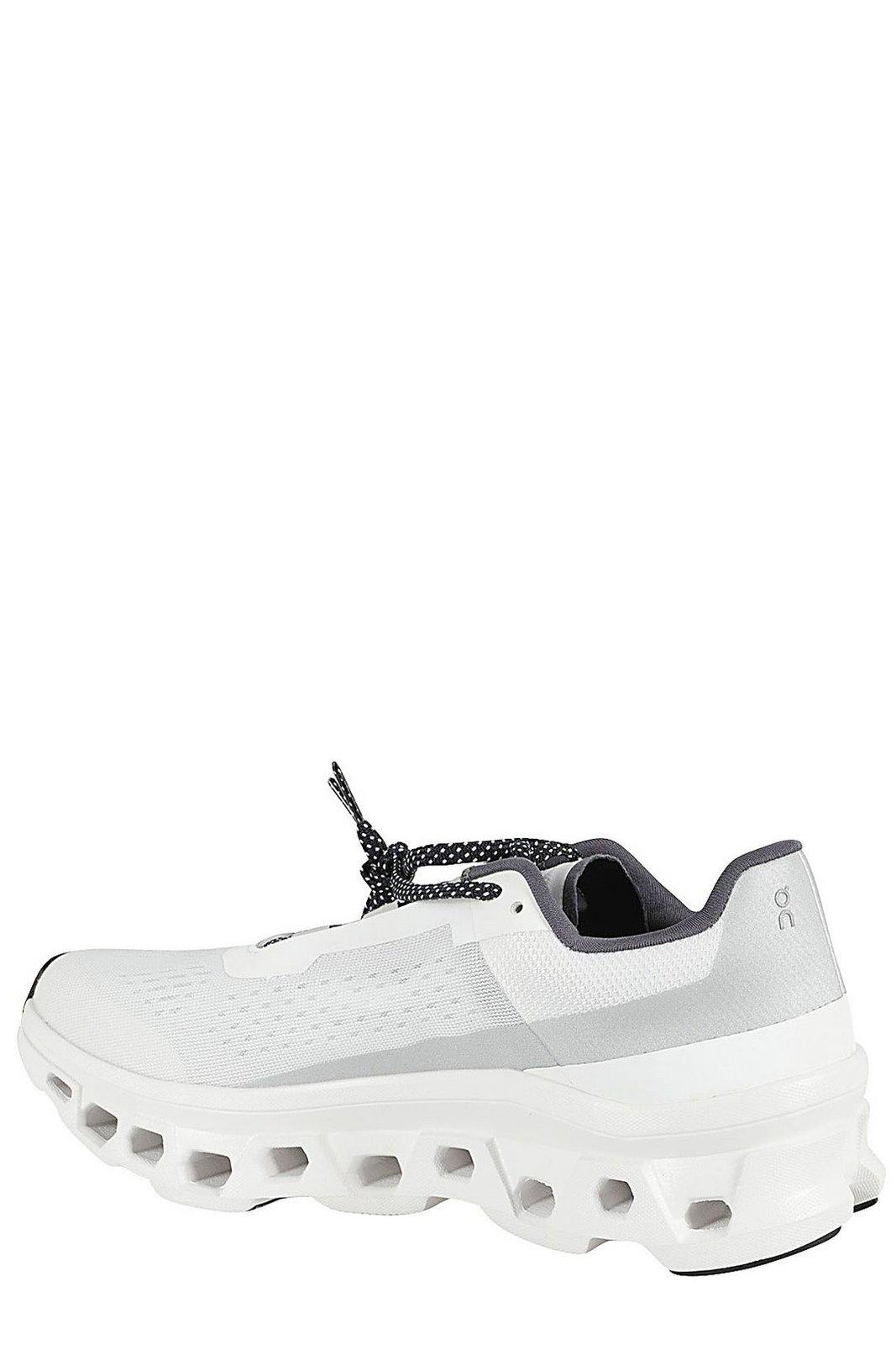 On Cloudmster Lace-up Sneakers In White