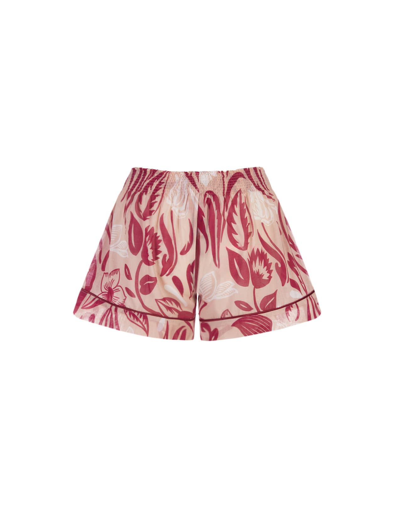 Shop F.r.s For Restless Sleepers Burgundy Paul Poiret Toante Shorts In Red