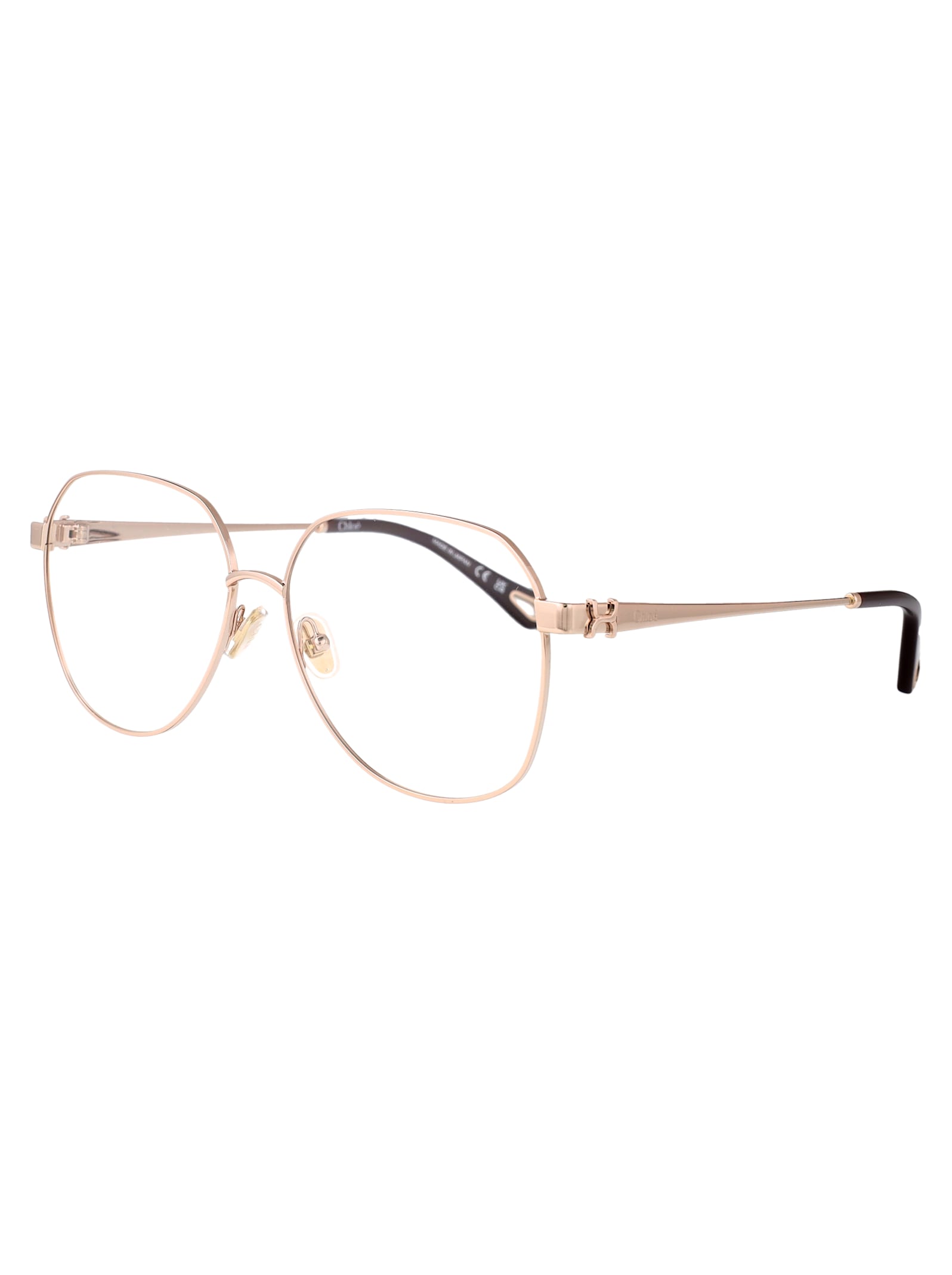 Chloé Ch0307o Glasses In Gold-gold-transparent