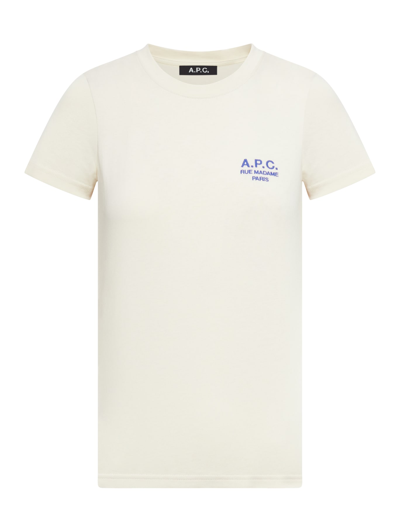Apc T-shirt Denise In Taj Blanc Casse Bleu