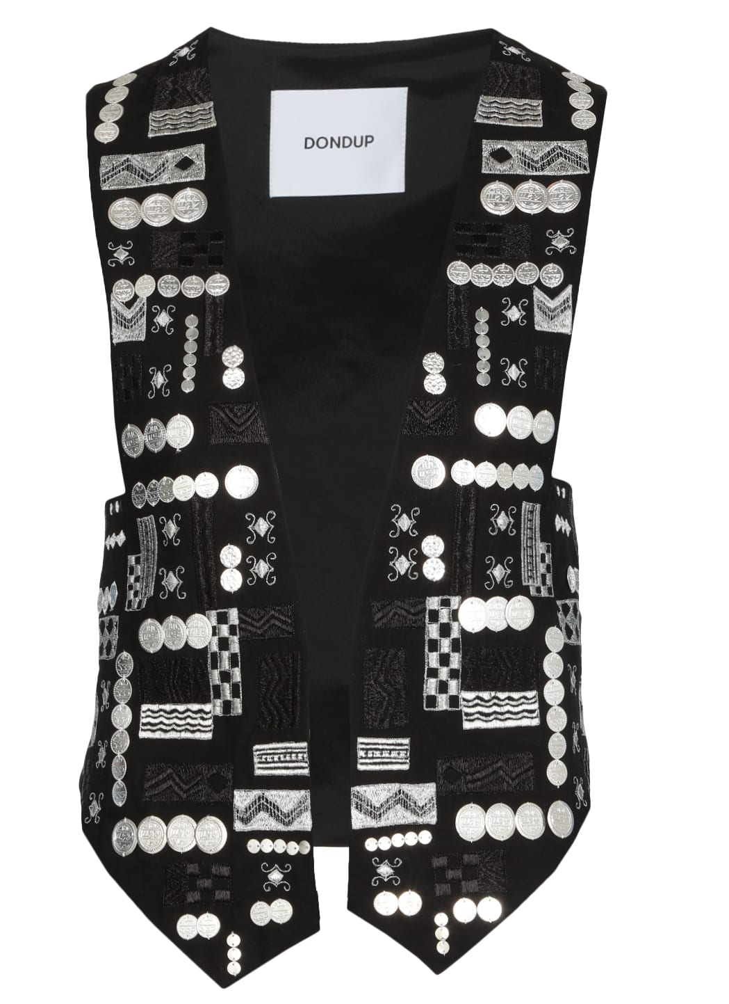 Dondup Canvas Embroidered Gilet