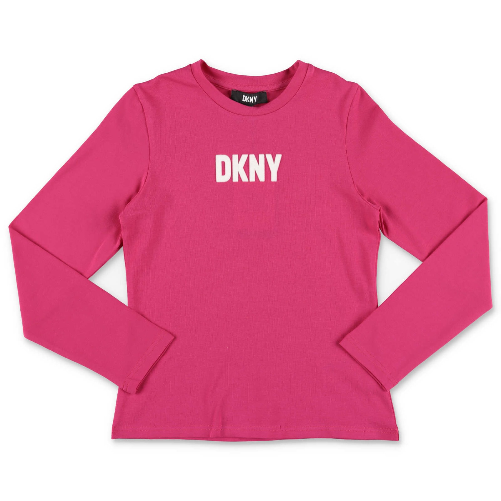 DKNY T-shirt Fucsia In Jersey Di Cotone