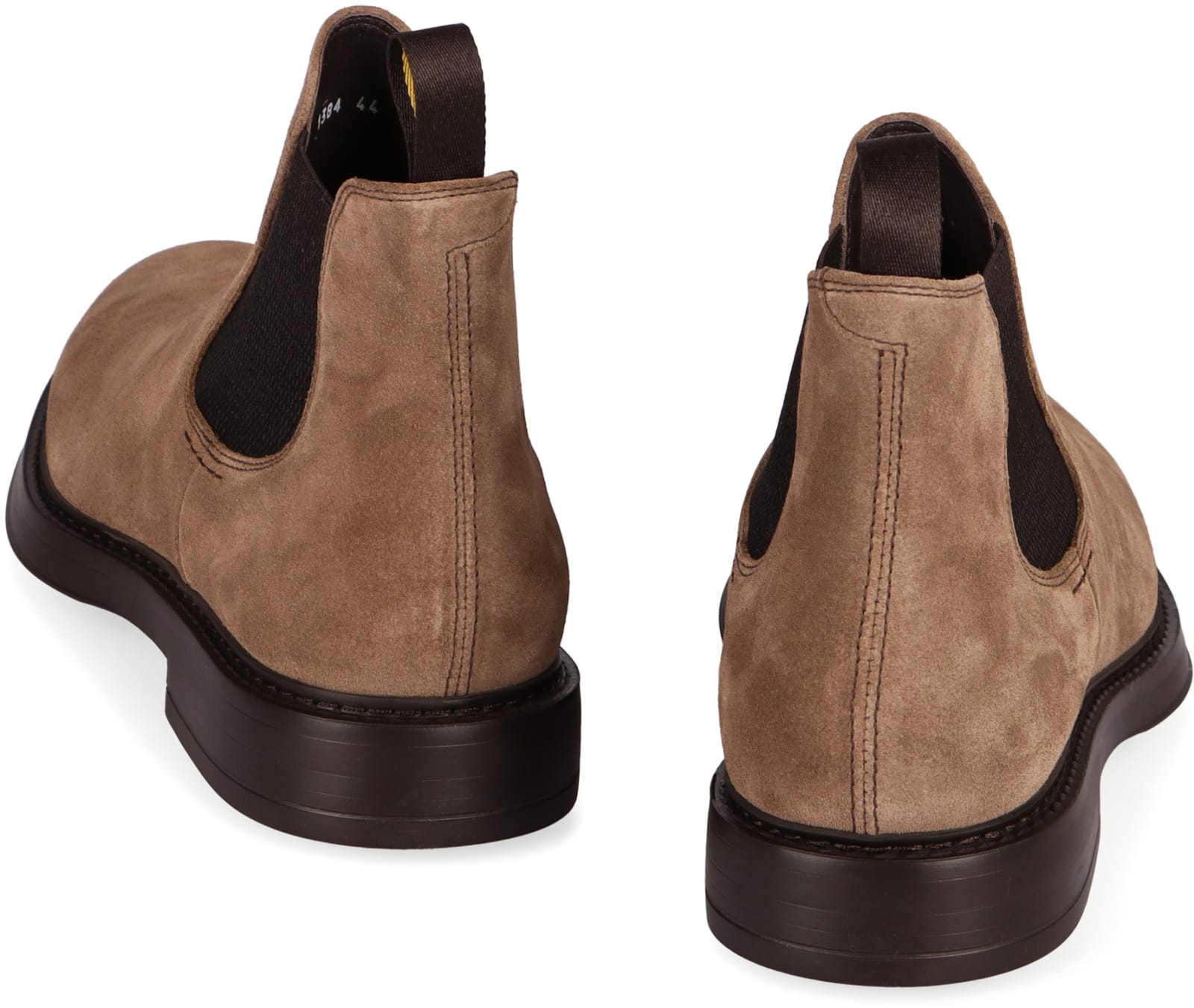 Shop Doucal's Suede Chelsea Boots In Beige