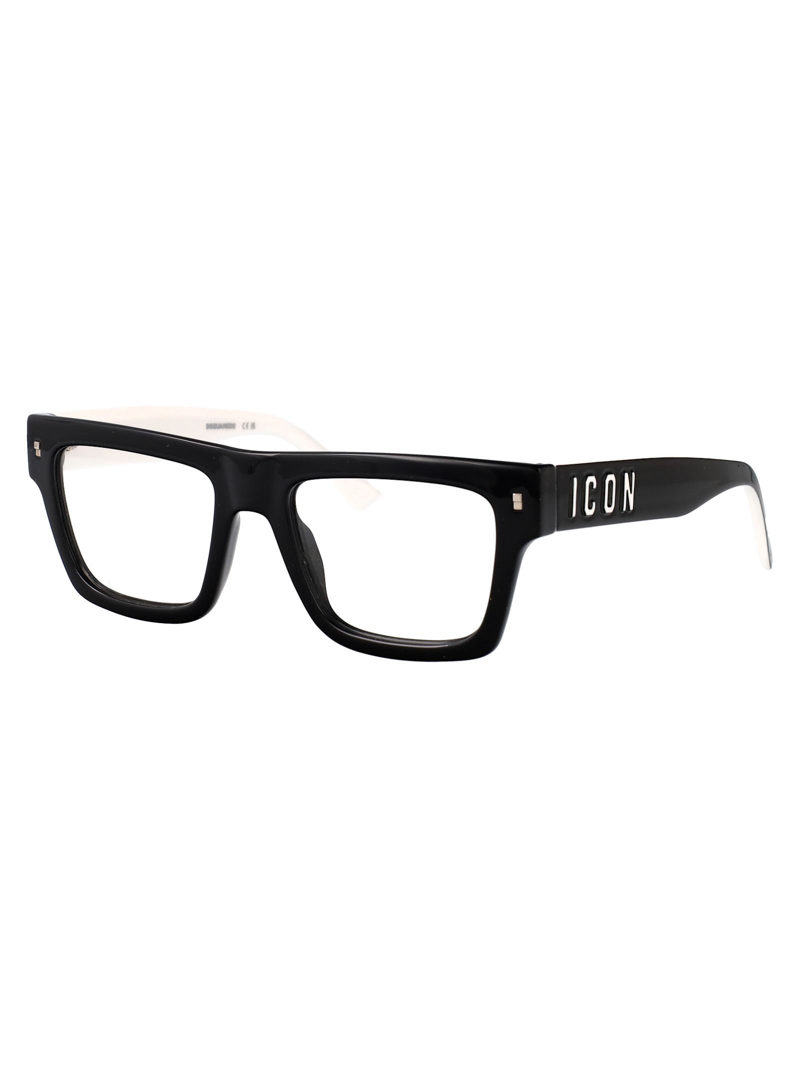 Dsquared2 Icon Square-frame Glasses In Black