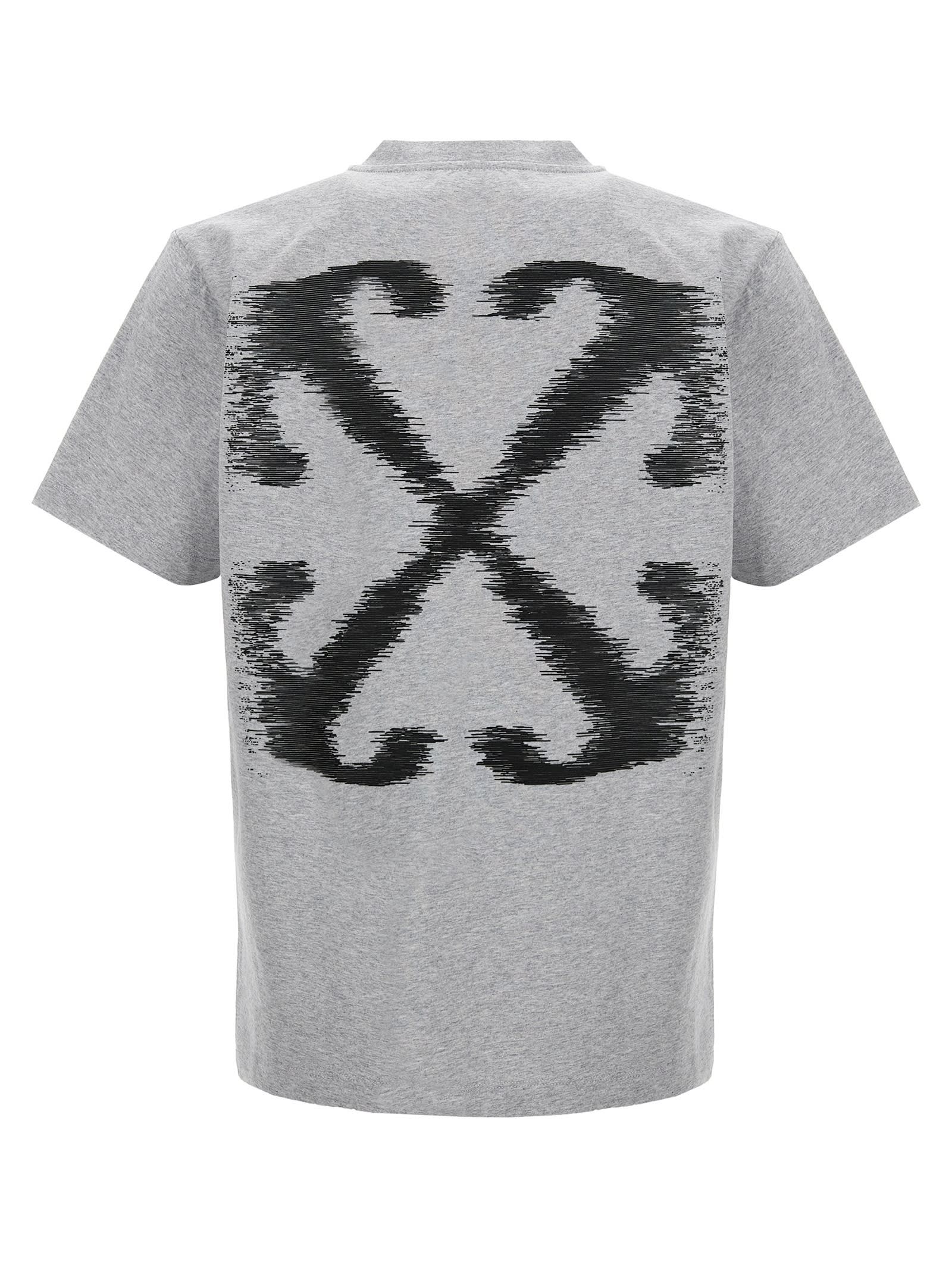 Shop Off-white Windy Arrow T-shirt In Gray