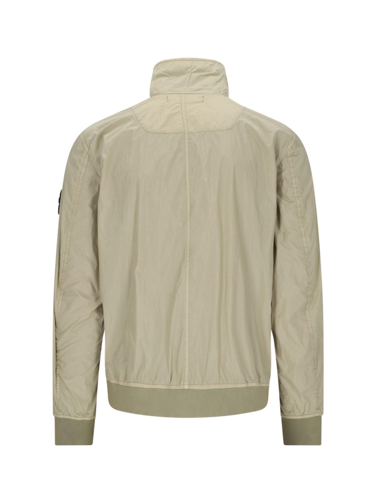 Shop Stone Island Technical Fabric Jacket In Nero