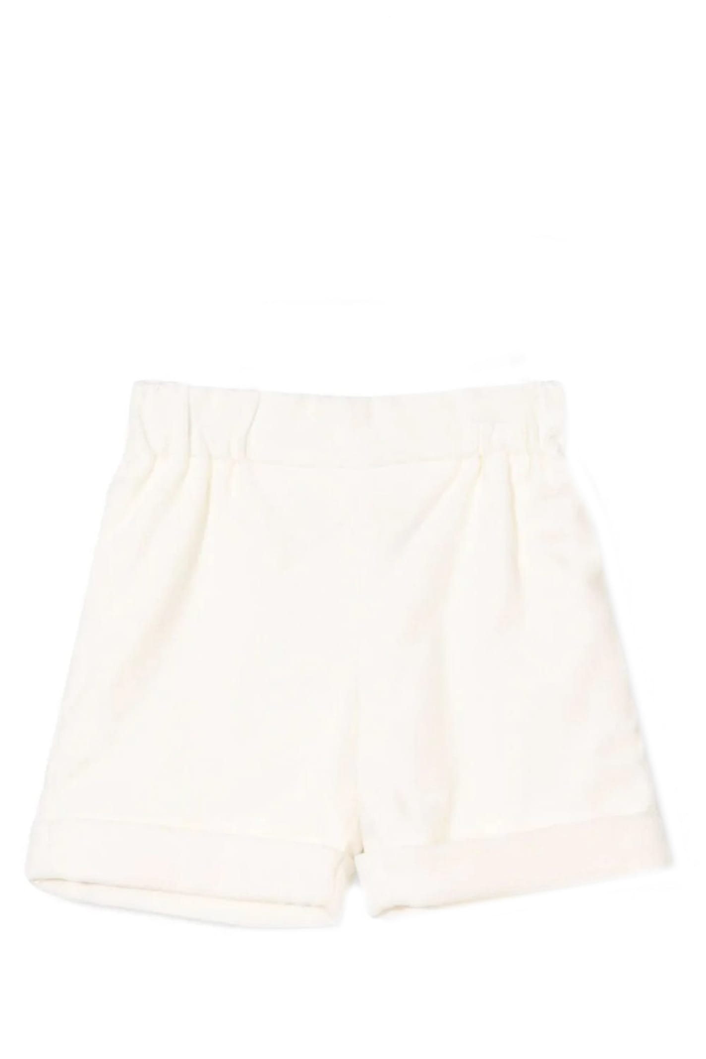 La Stupenderia Babies' Shorts With Cotton In White