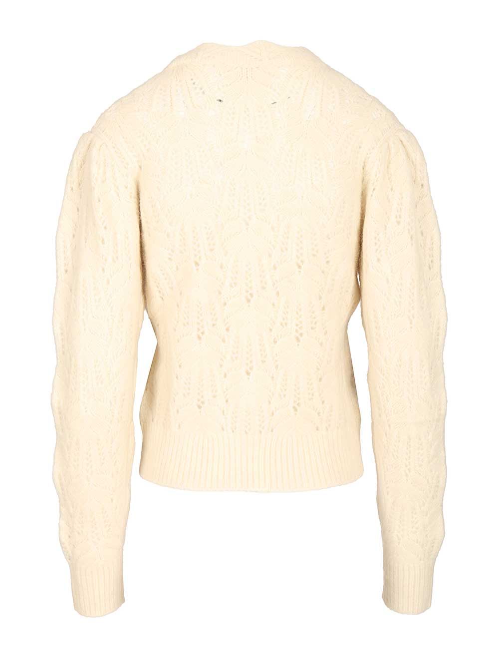 Isabel Marant Étoile Maxine Openwork Cardigan In Neutral