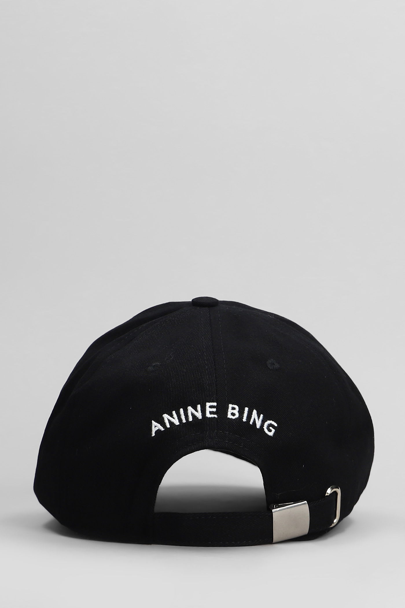 Anine Bing Embroidered Jeremy Baseball Cap In Black