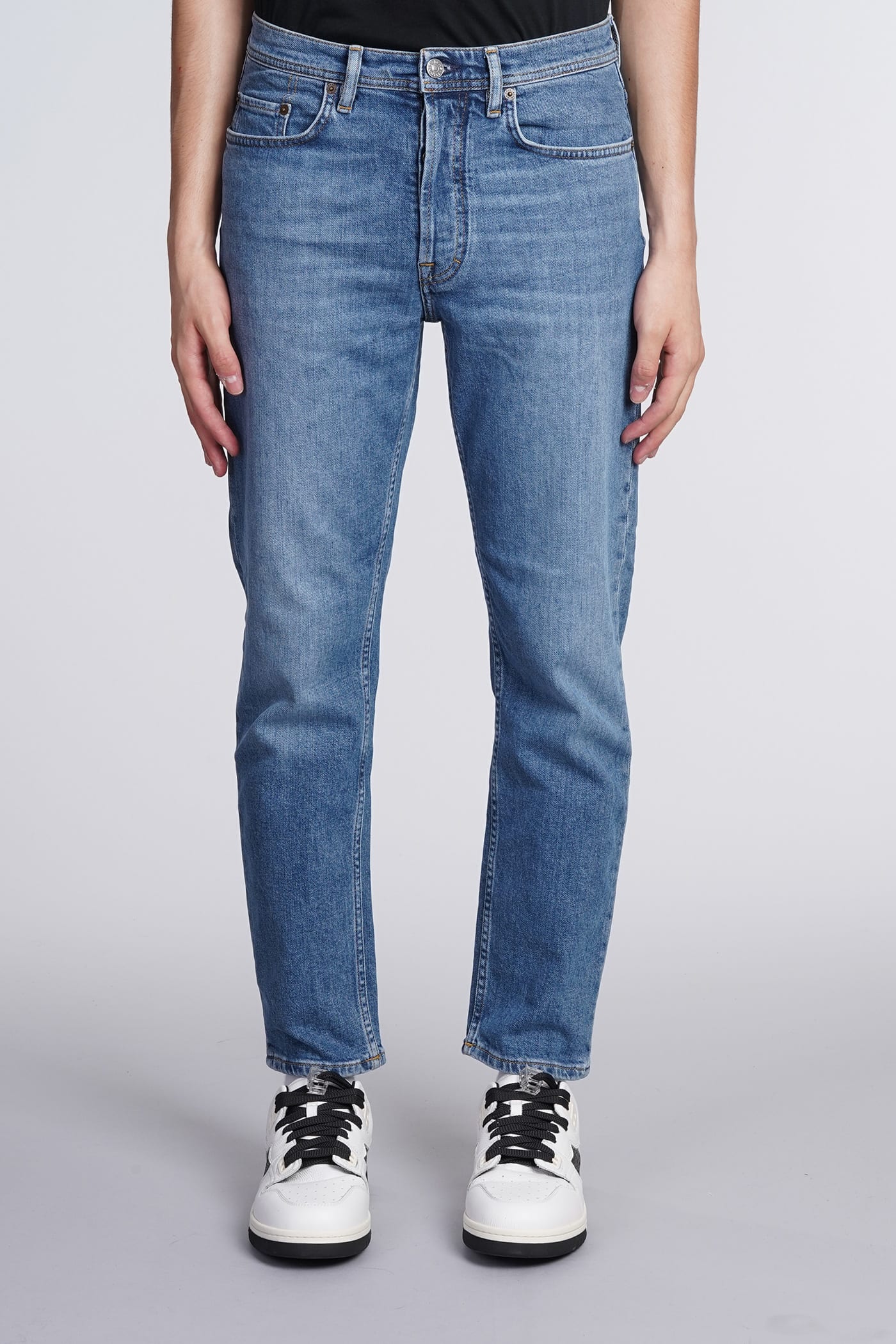 Acne Studios Blue Relaxed-fit Jeans In Blue