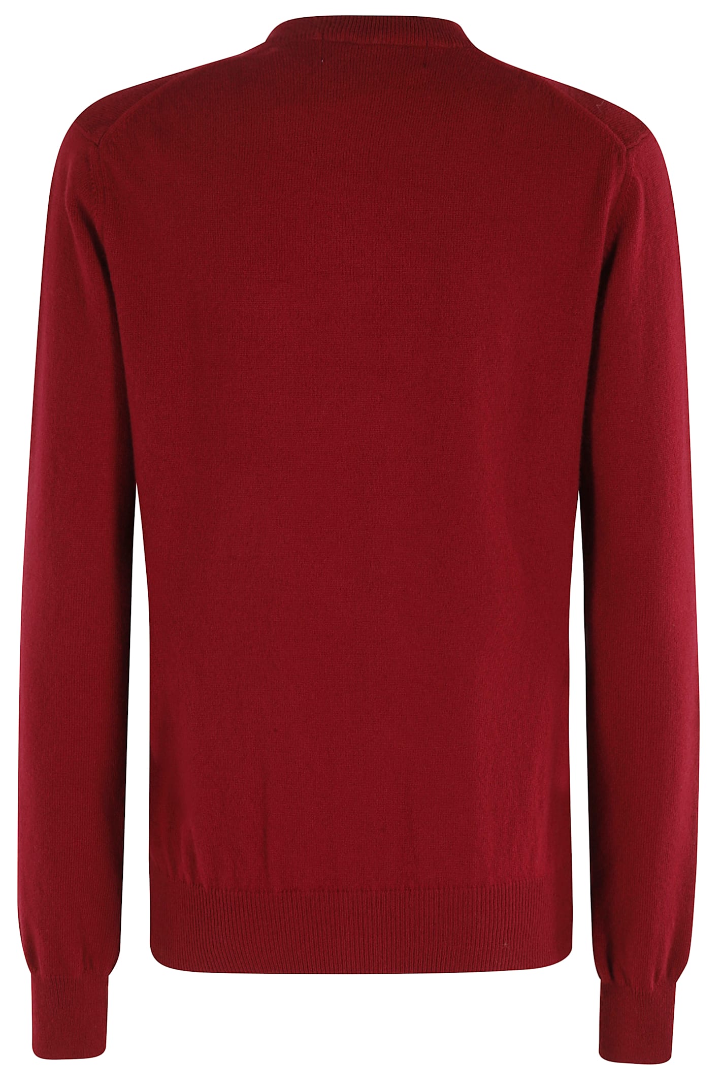 Comme Des Garçons Play Round Neck Cardigan Red Emblem In Red