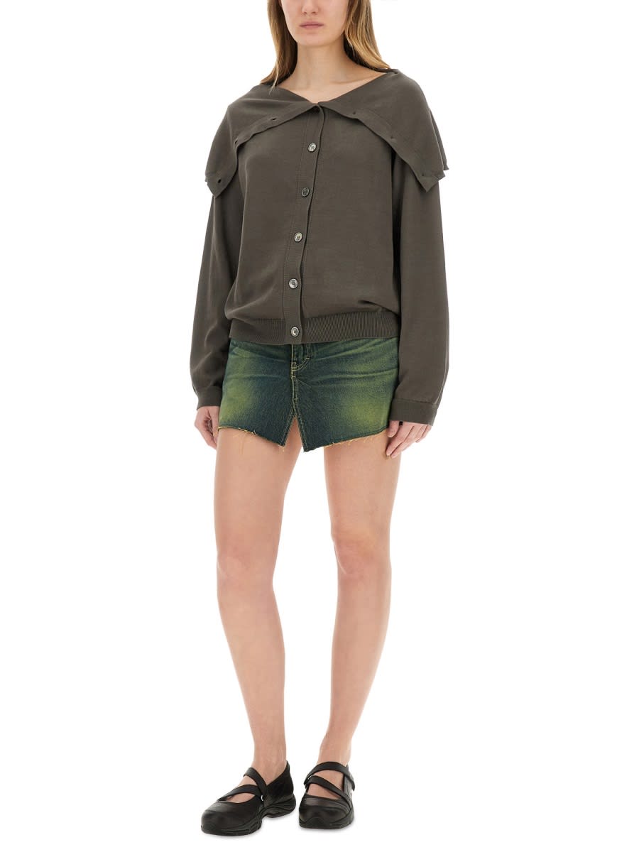 Shop Our Legacy Open Cardigan In Grey